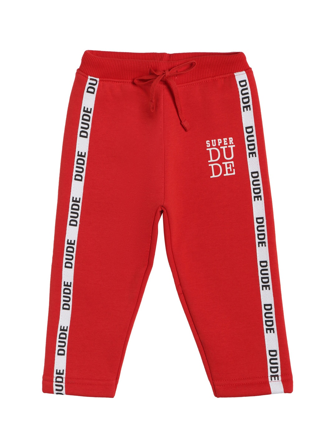 

Bodycare Infant Boys Red Solid Cotton Track Pants