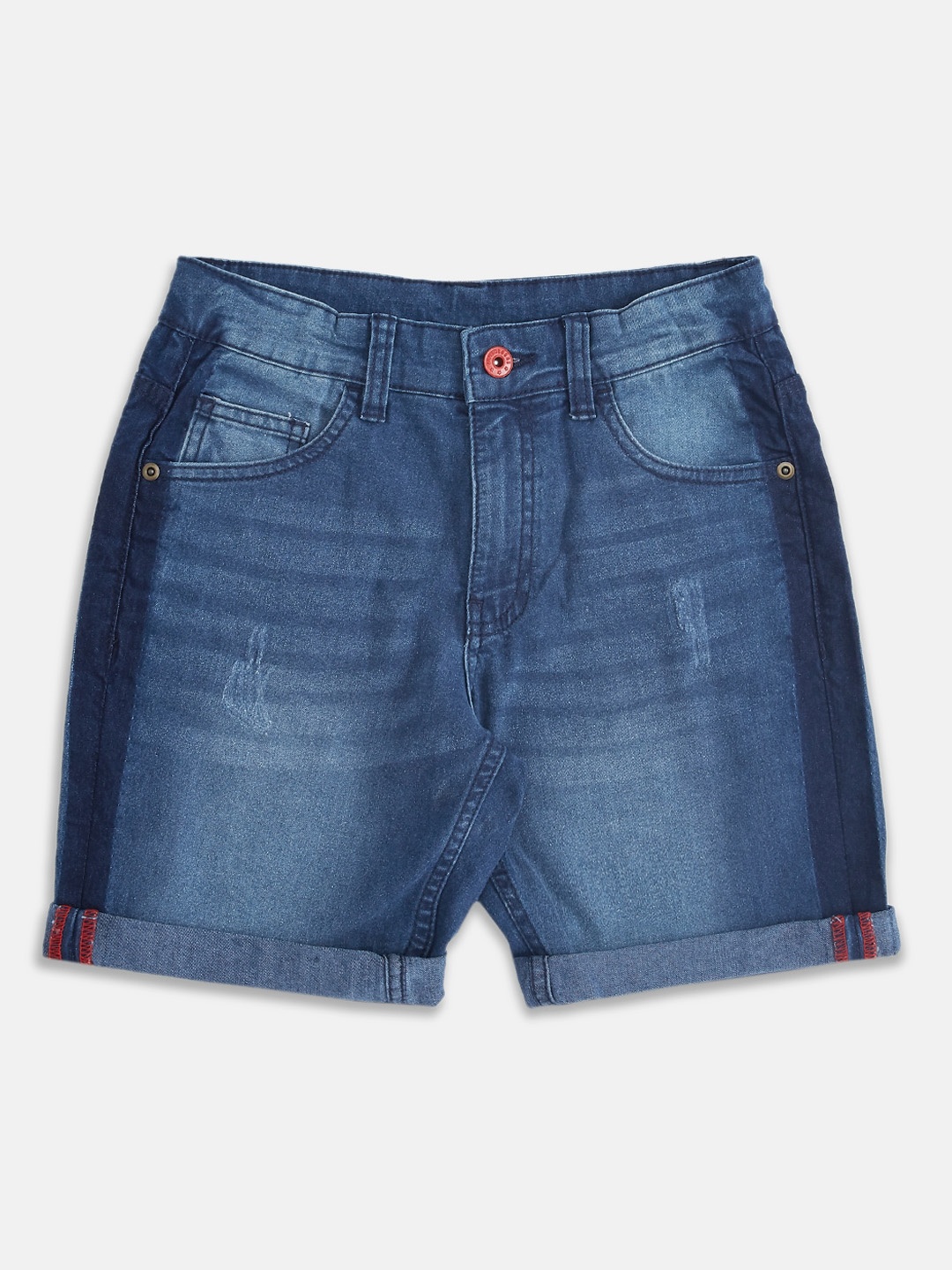 

Pantaloons Junior Boys Blue Washed Denim Shorts