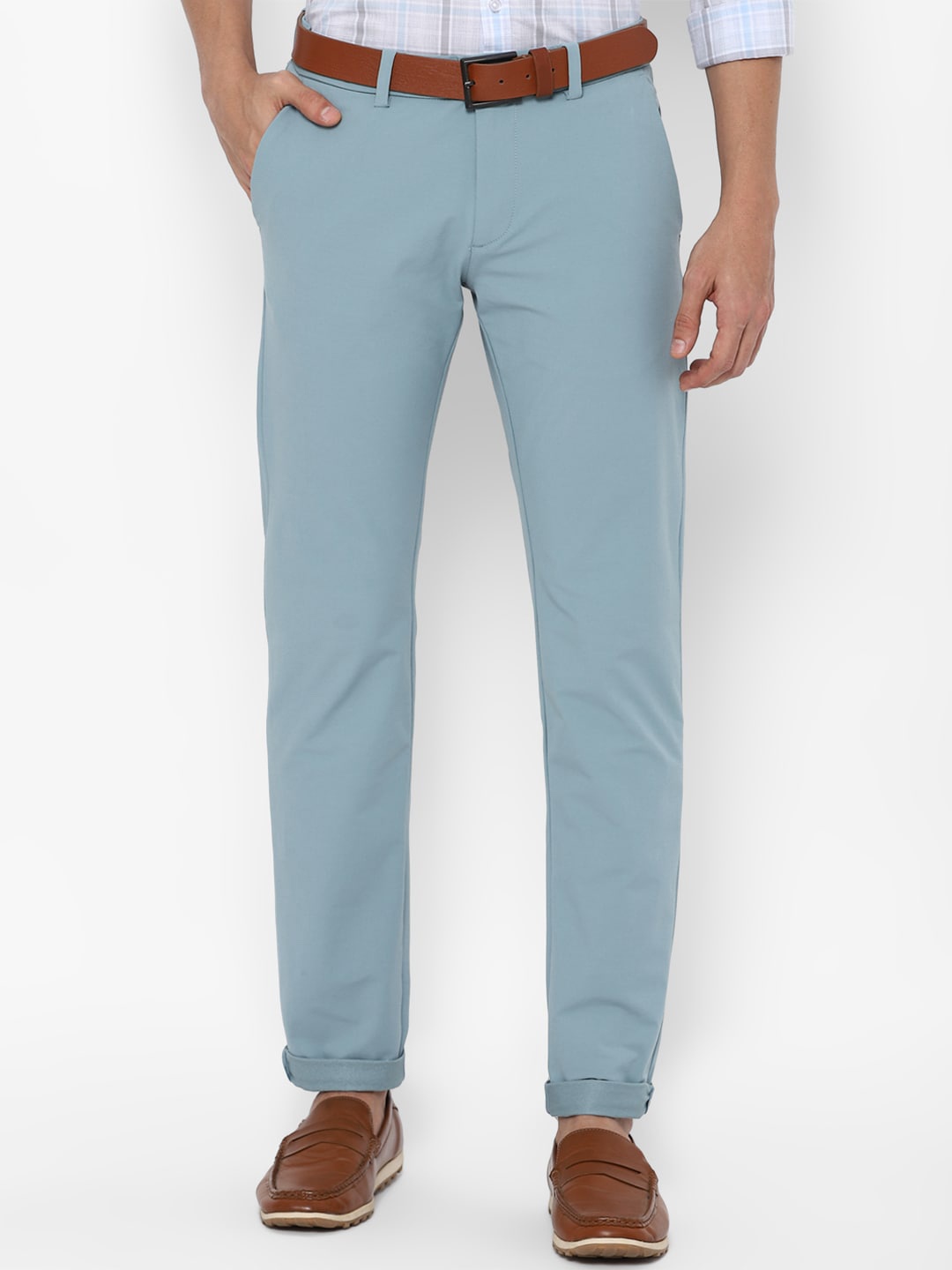 

Allen Solly Men Blue Slim Fit Trousers