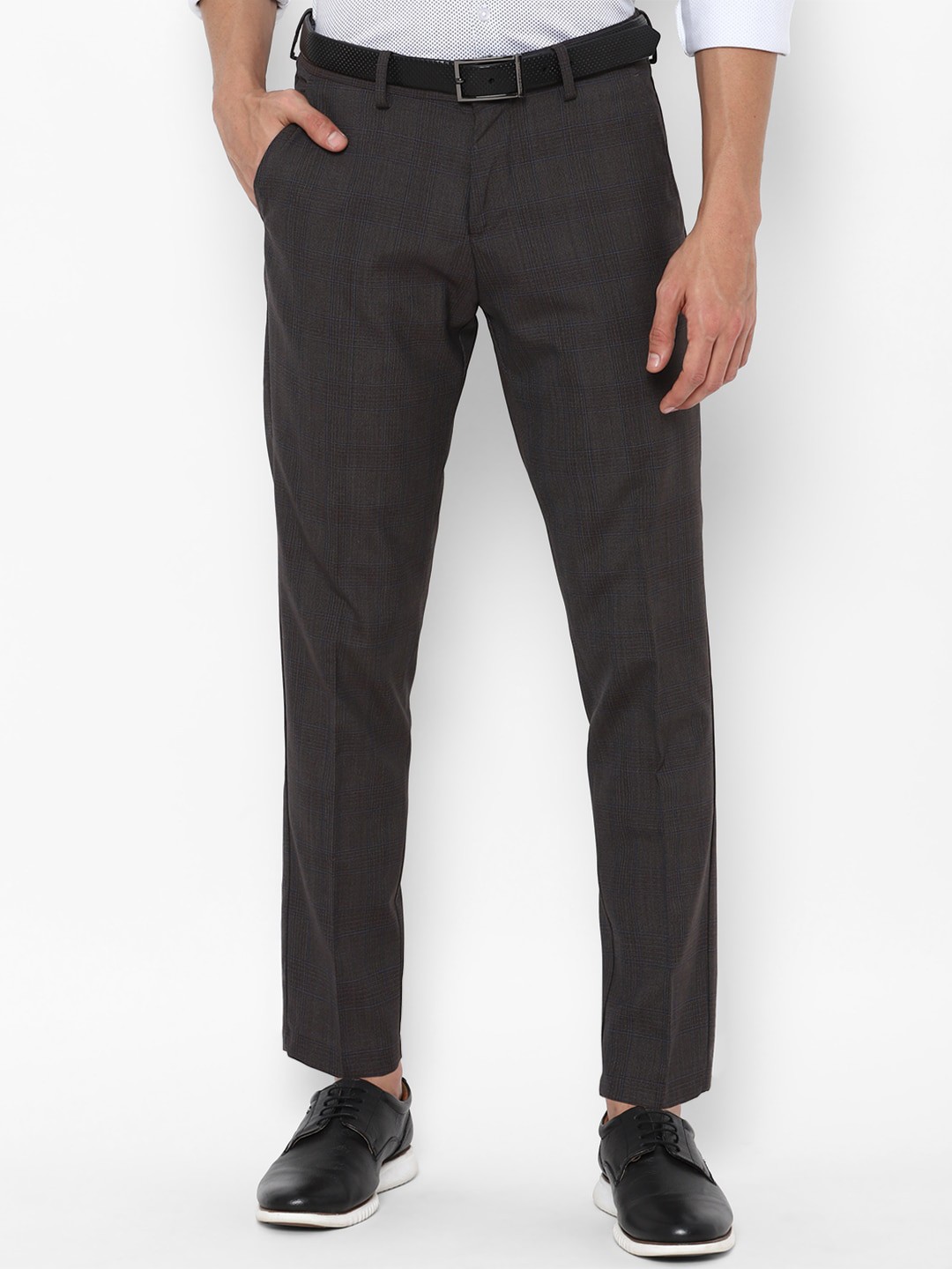 

Allen Solly Men Grey Slim Fit Regular Woolen Trousers