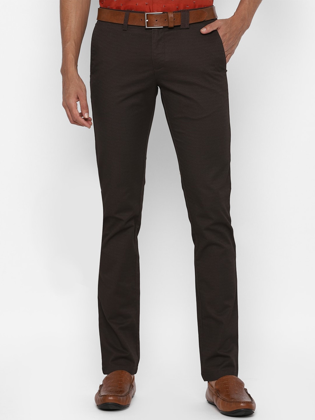 

Allen Solly Men Black Slim Fit Formal Trousers