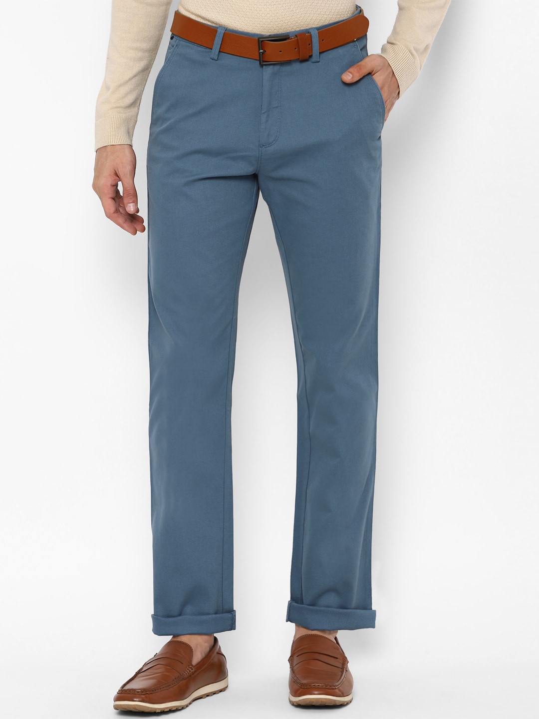 

Allen Solly Men Blue Chinos Trousers
