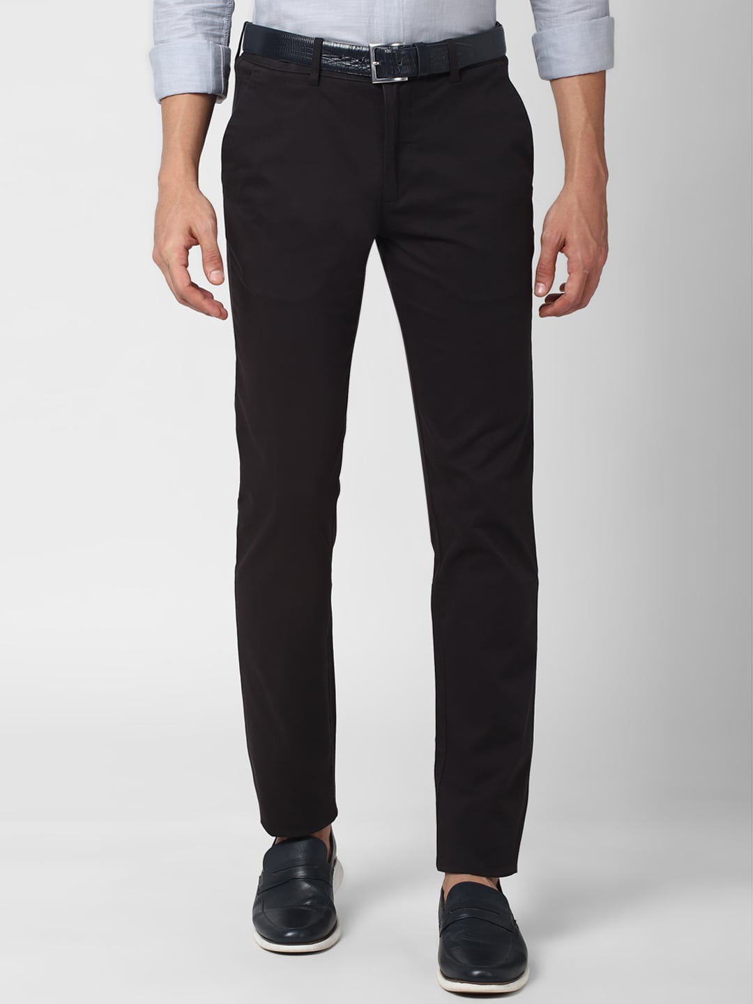 

Peter England Casuals Men Black Slim Fit Trousers