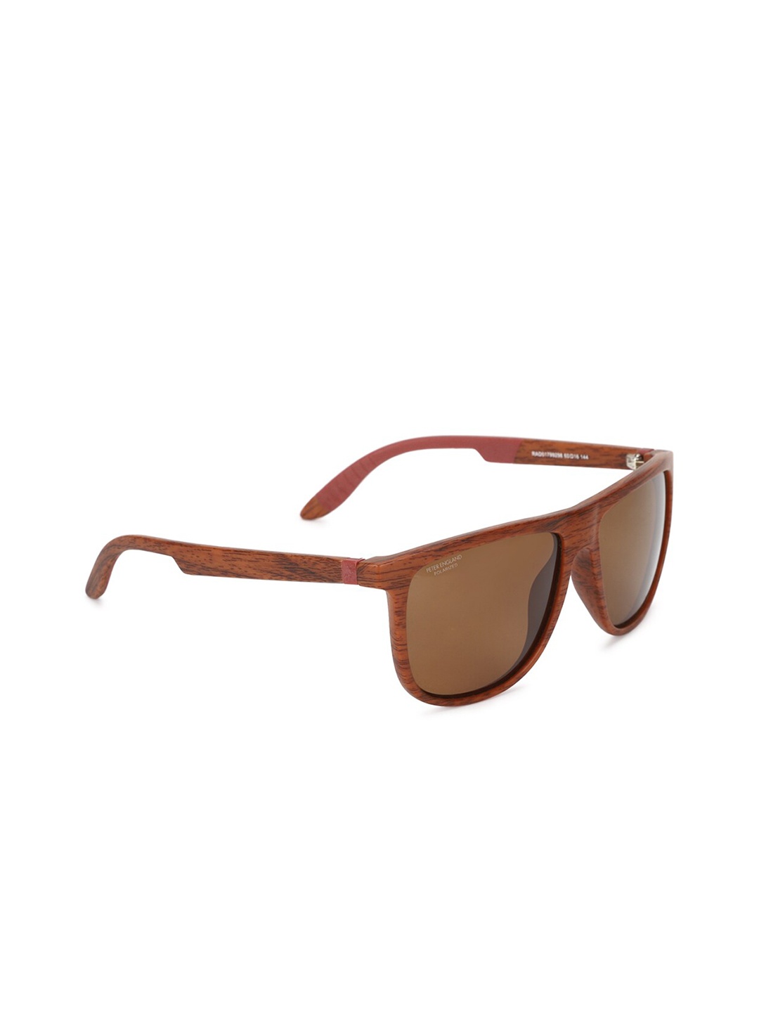 

Peter England Men Brown Lens & Brown Square Sunglasses with UV Protected Lens