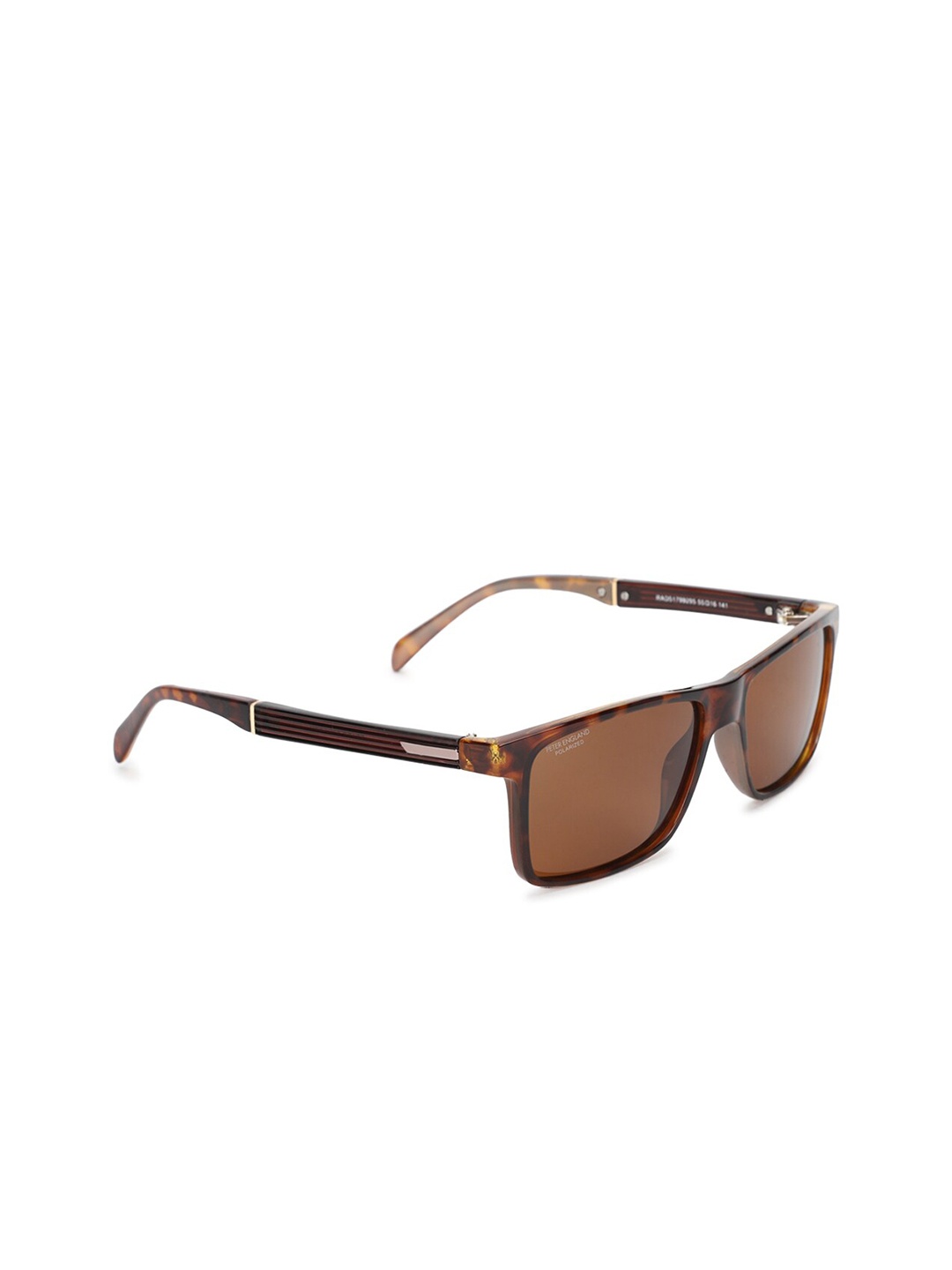 

Peter England Men Brown Lens & Brown Square Sunglasses with UV Protected Lens