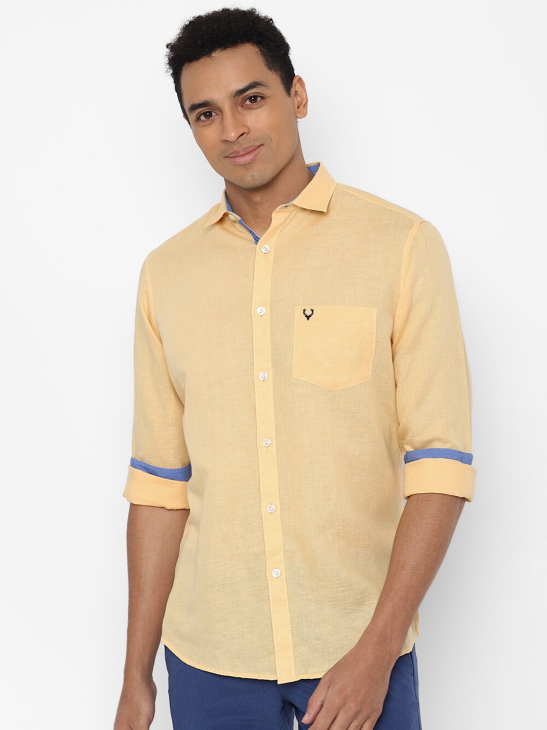 

Allen Solly Men Orange Slim Fit Casual Shirt