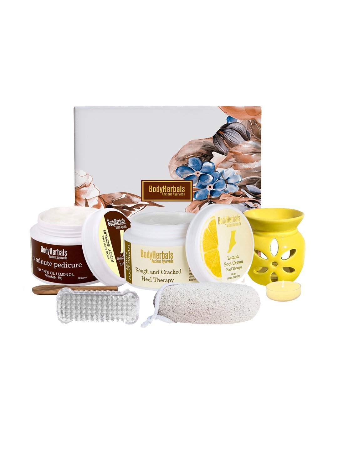 

BodyHerbals 7 Pcs Foot Spa Collections Gift Set, Yellow