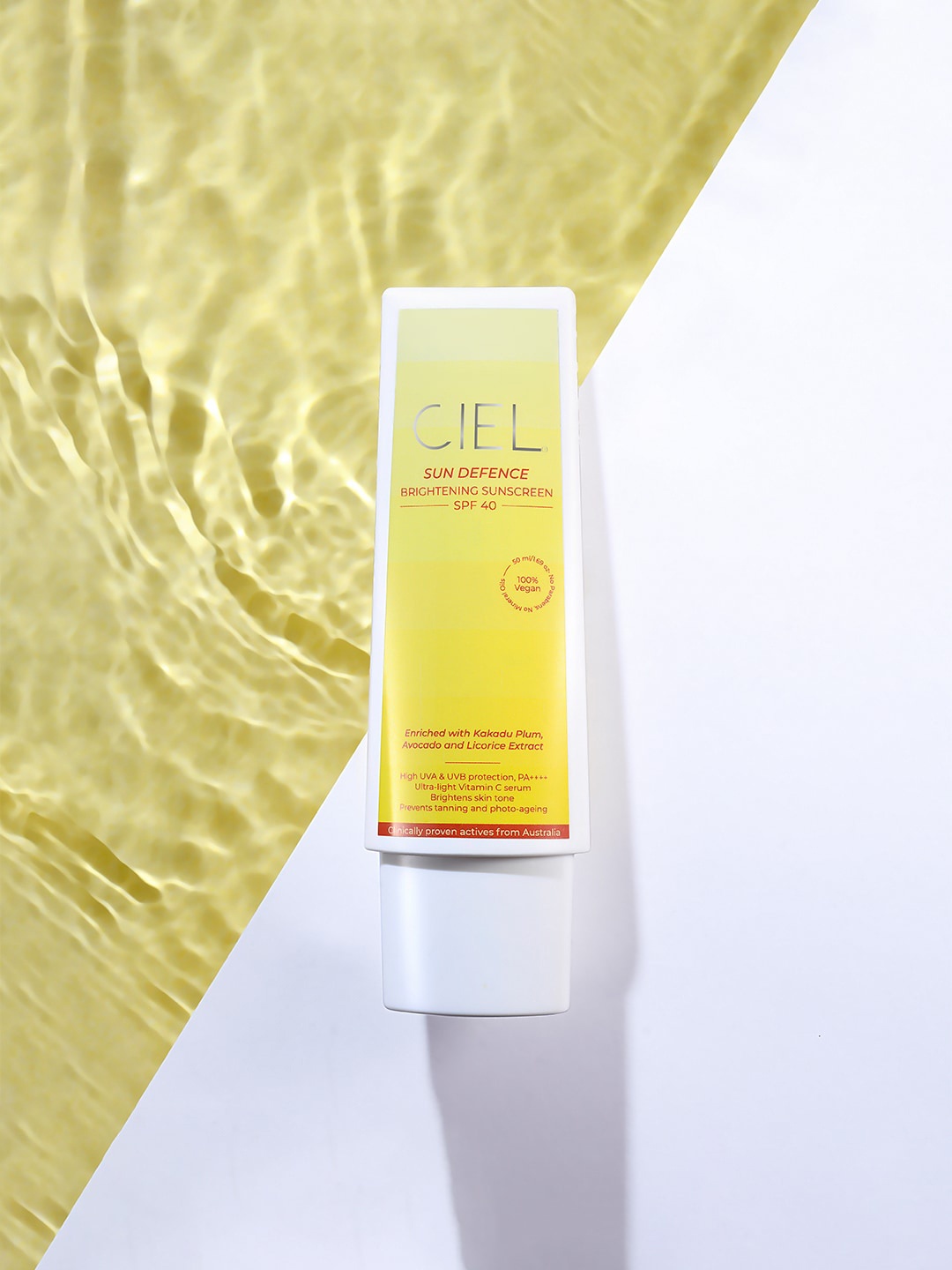 

CIEL Sun Defence Brightening Sunscreen SPF 40 - 50ml, Yellow