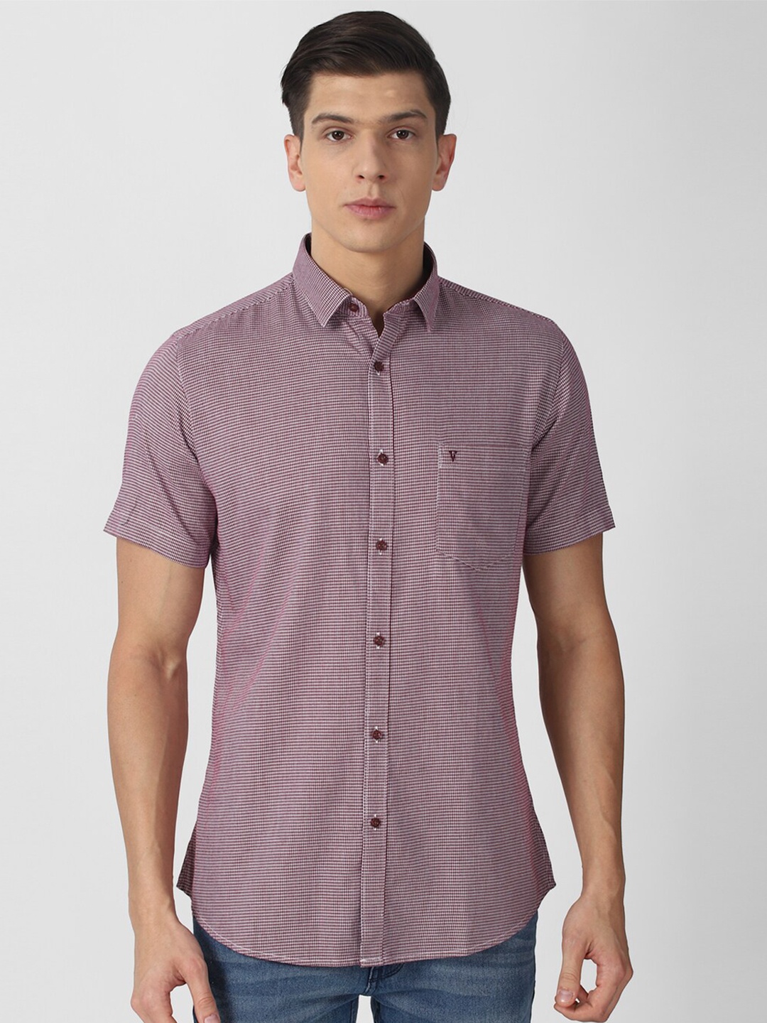 

Van Heusen Sport Men Purple Slim Fit Printed Casual Shirt