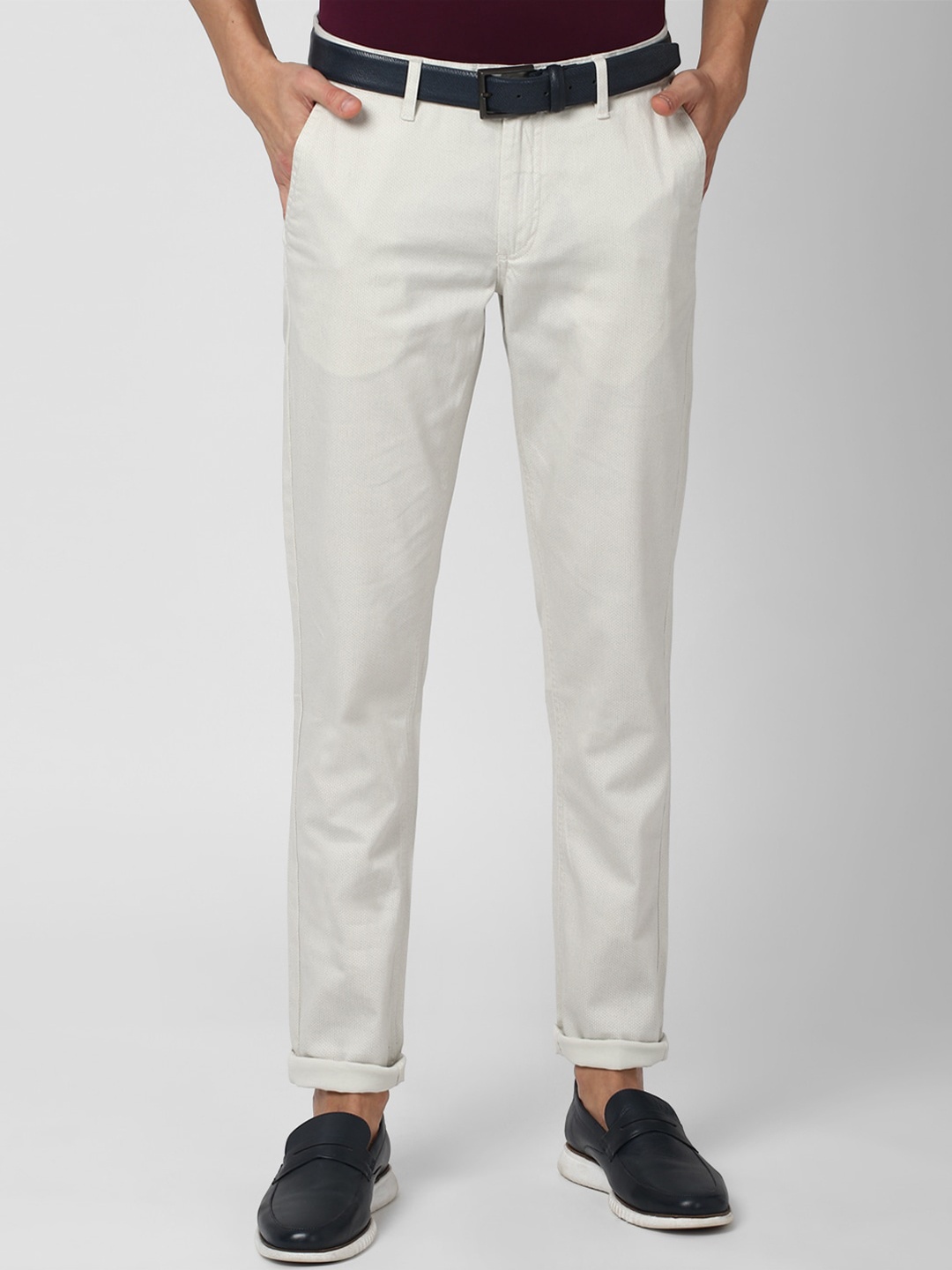 

Van Heusen Sport Men White Slim Fit Trousers