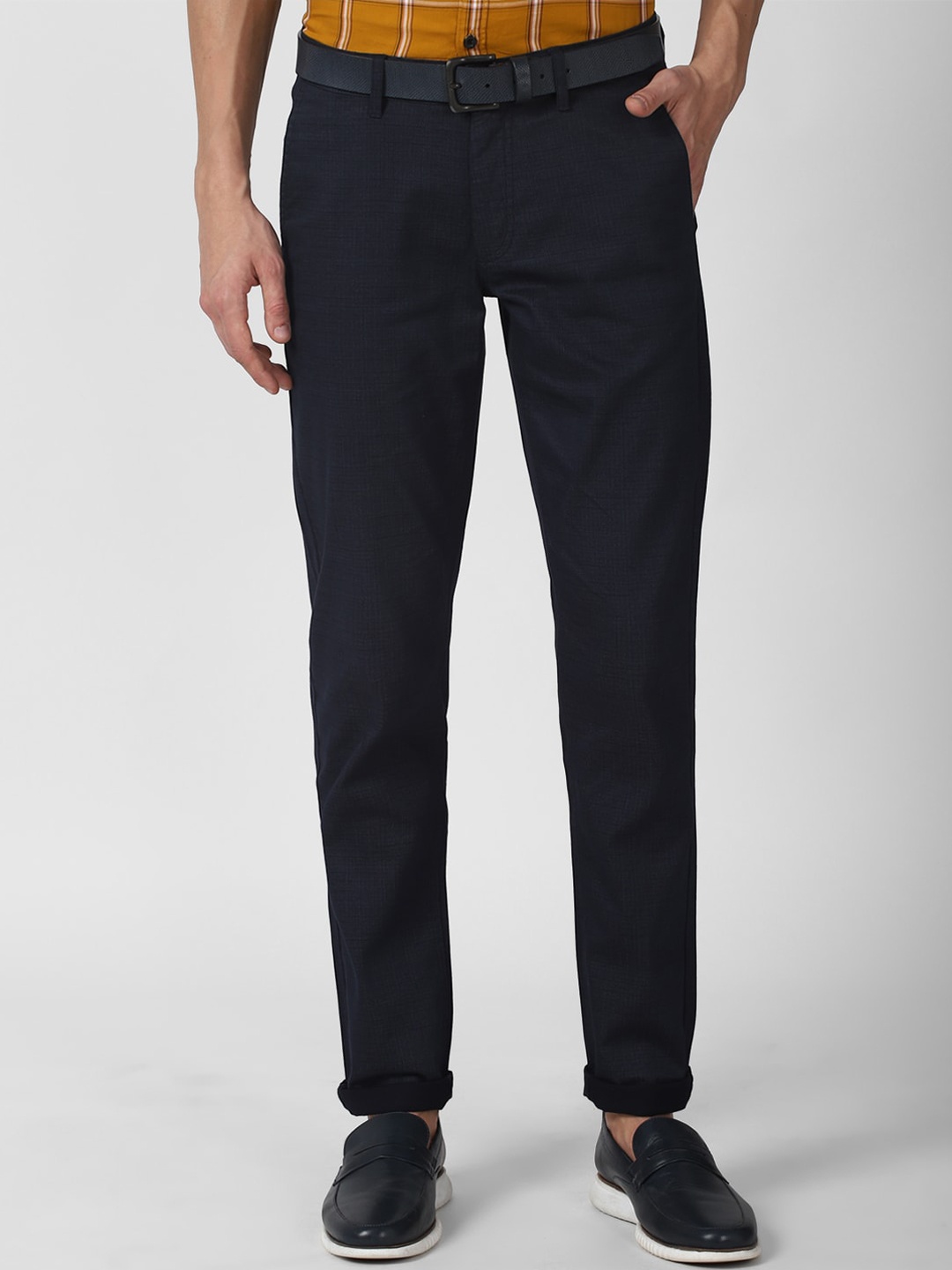 

Van Heusen Sport Men Navy Blue Slim Fit Trousers