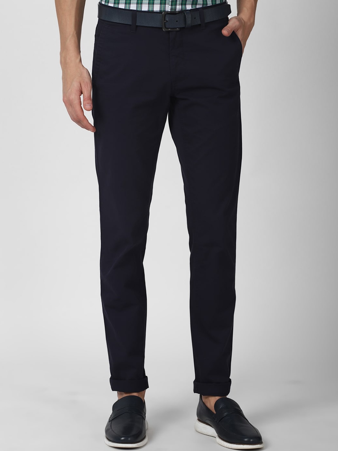 

Van Heusen Sport Men Navy Blue Slim Fit Trousers