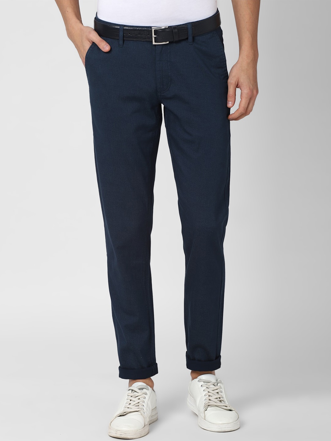 

Van Heusen Sport Men Navy Blue Slim Fit Trousers