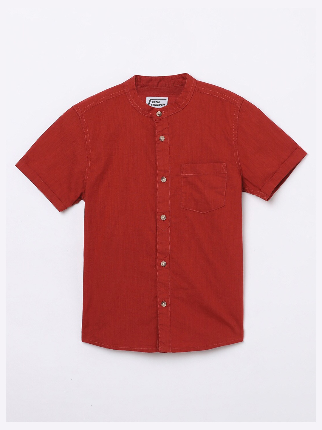 

Fame Forever by Lifestyle Boys Brown Casual Shirt