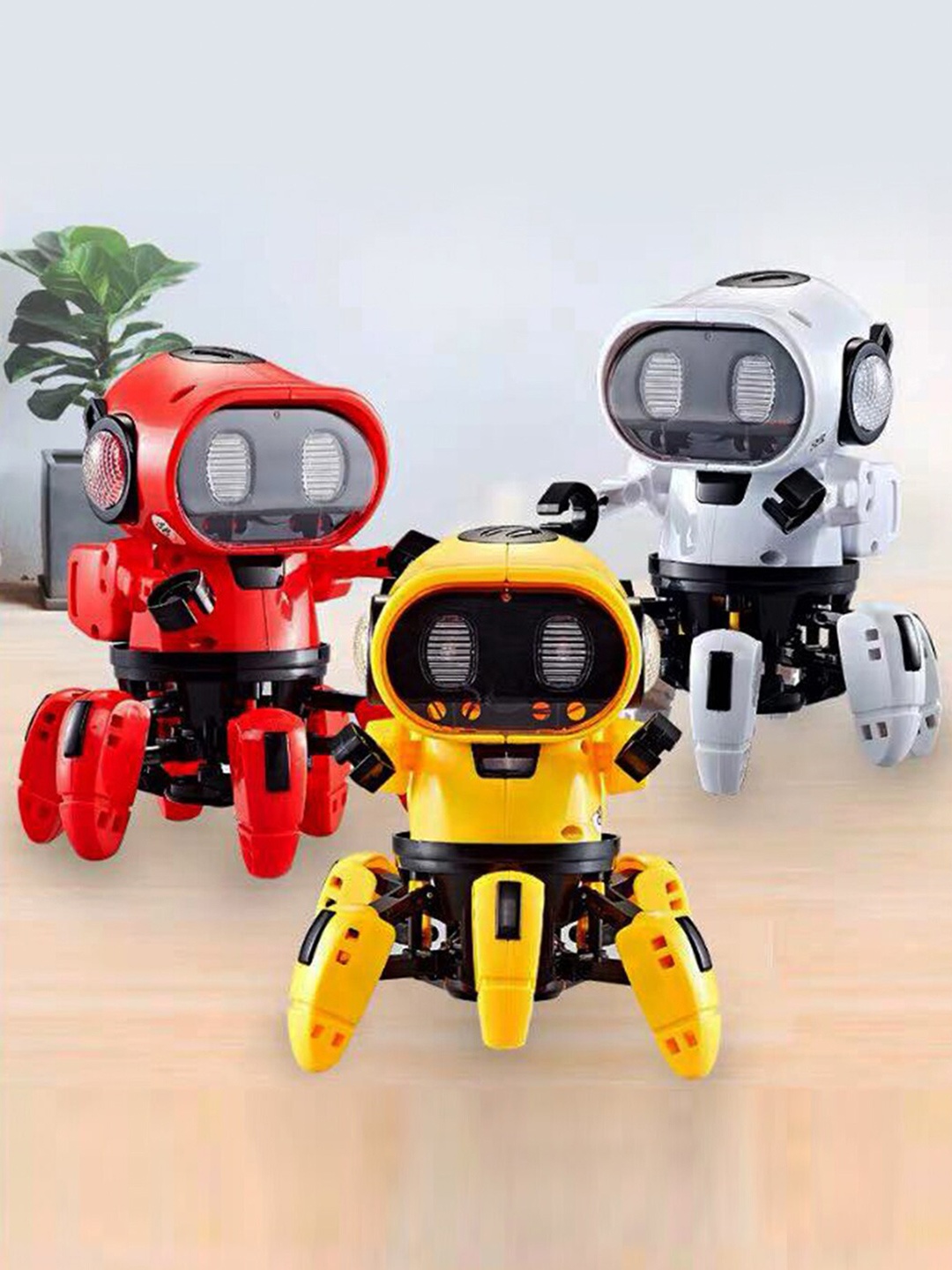 

Wembley Toys Kids Yellow With Colorful Lights and Music Dancing Robot Toys