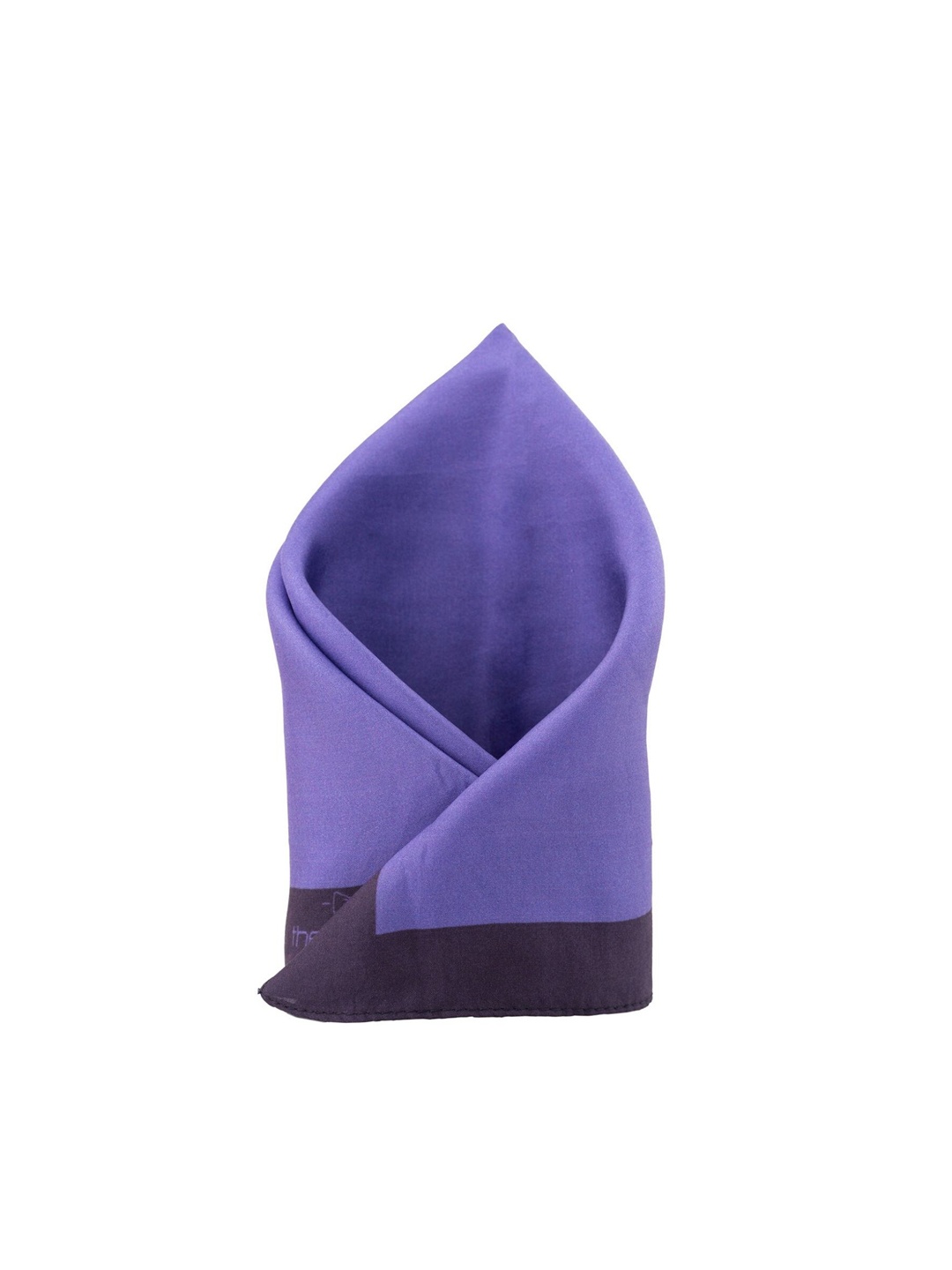 

The Tie Hub Men Solid Pure Silk Pocket Square, Purple