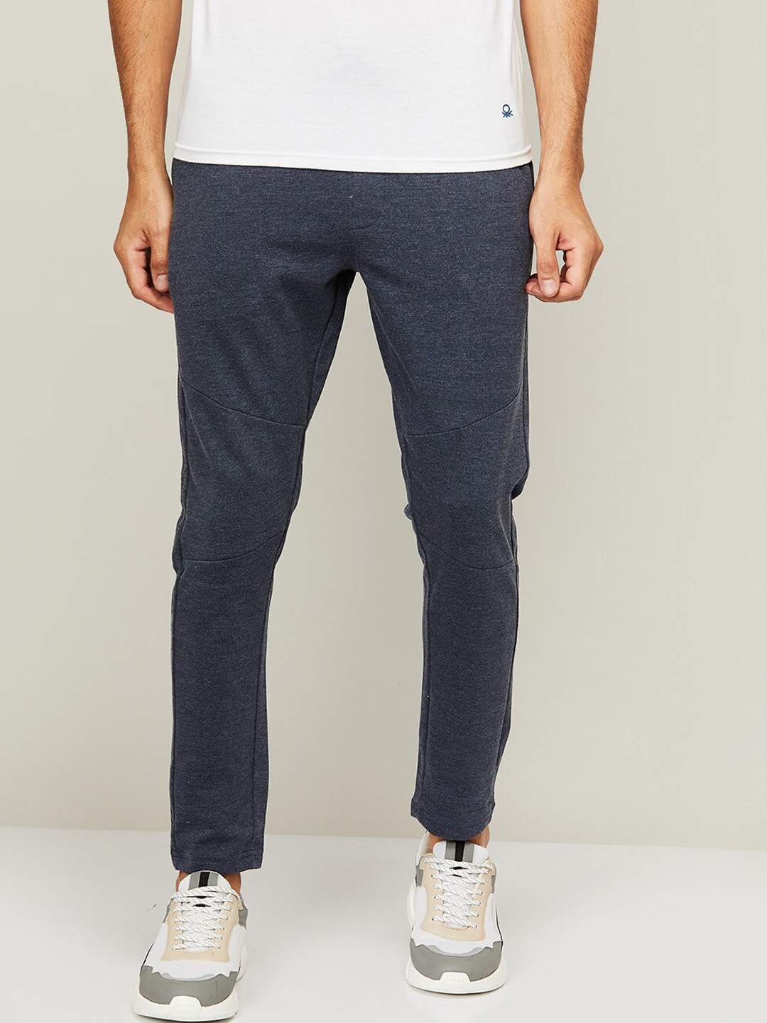 

Fame Forever by Lifestyle Men Navy Blue Solid Cotton Track Pant