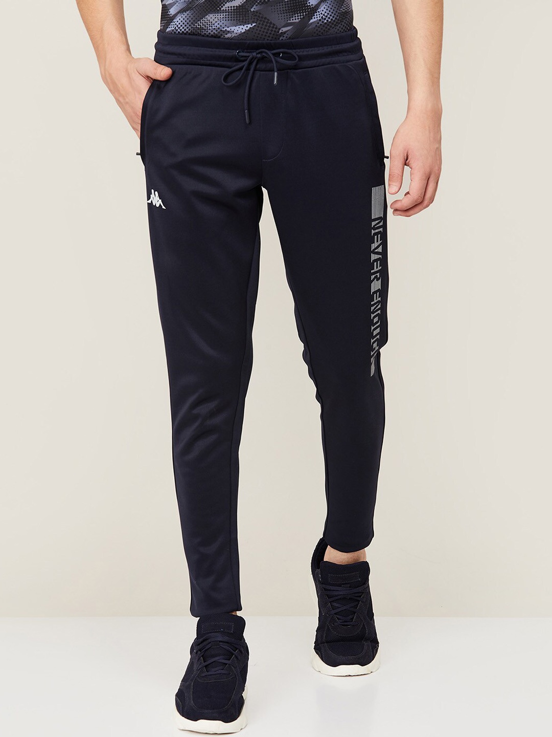 

Kappa Men Navy Blue Never Enough Track Pant