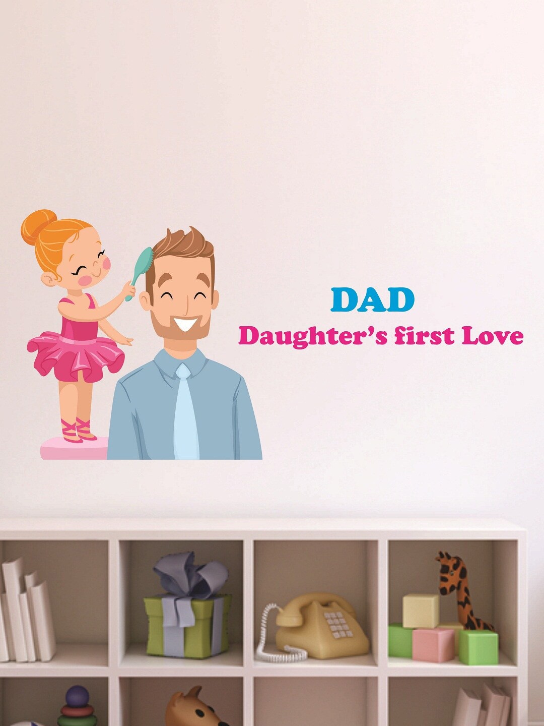 

WALLSTICK Blue & Pink Large Vinyl Sticker