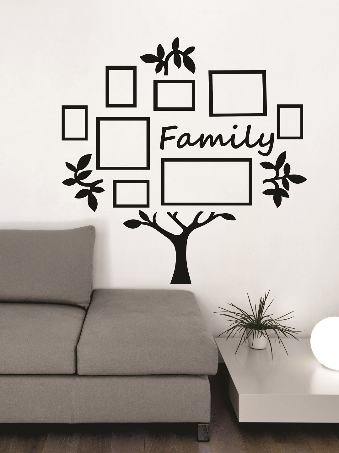 

WALLSTICK Black Large Vinyl Wall Sticker