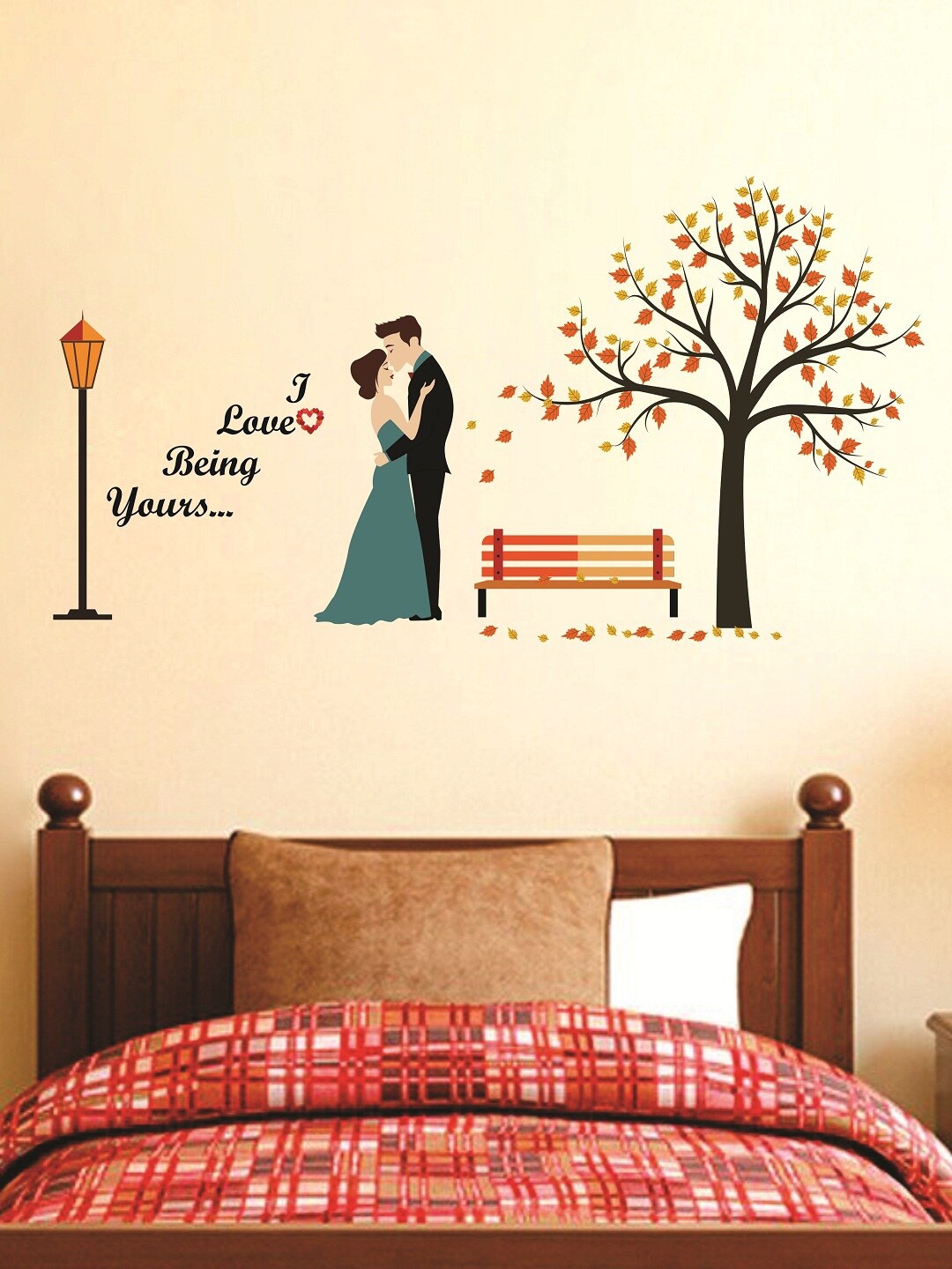 

WALLSTICK Multicoloured Vinyl Large Wall Sticker, Multi