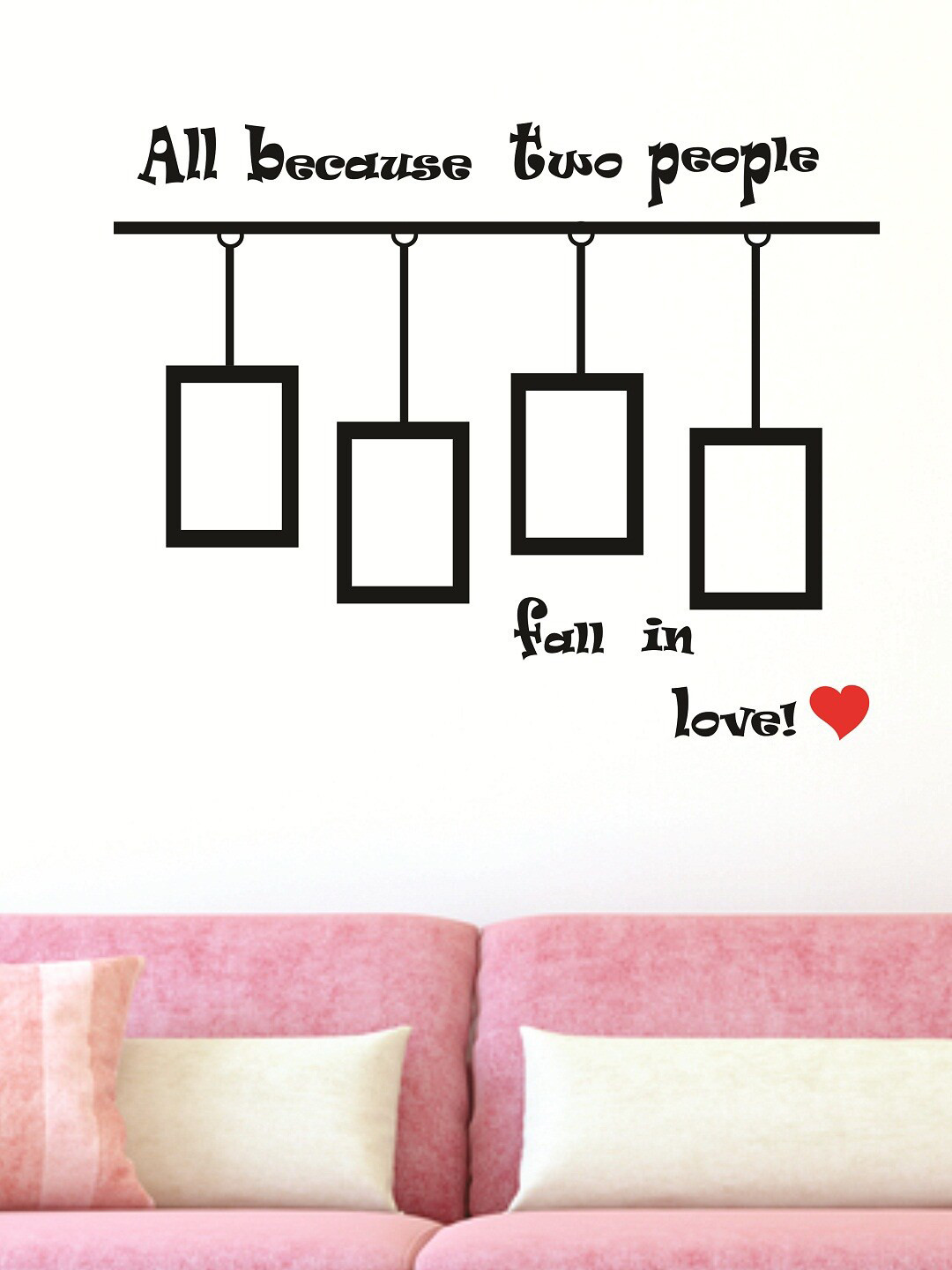 

WALLSTICK Black & Red Large Vinyl Wall Sticker
