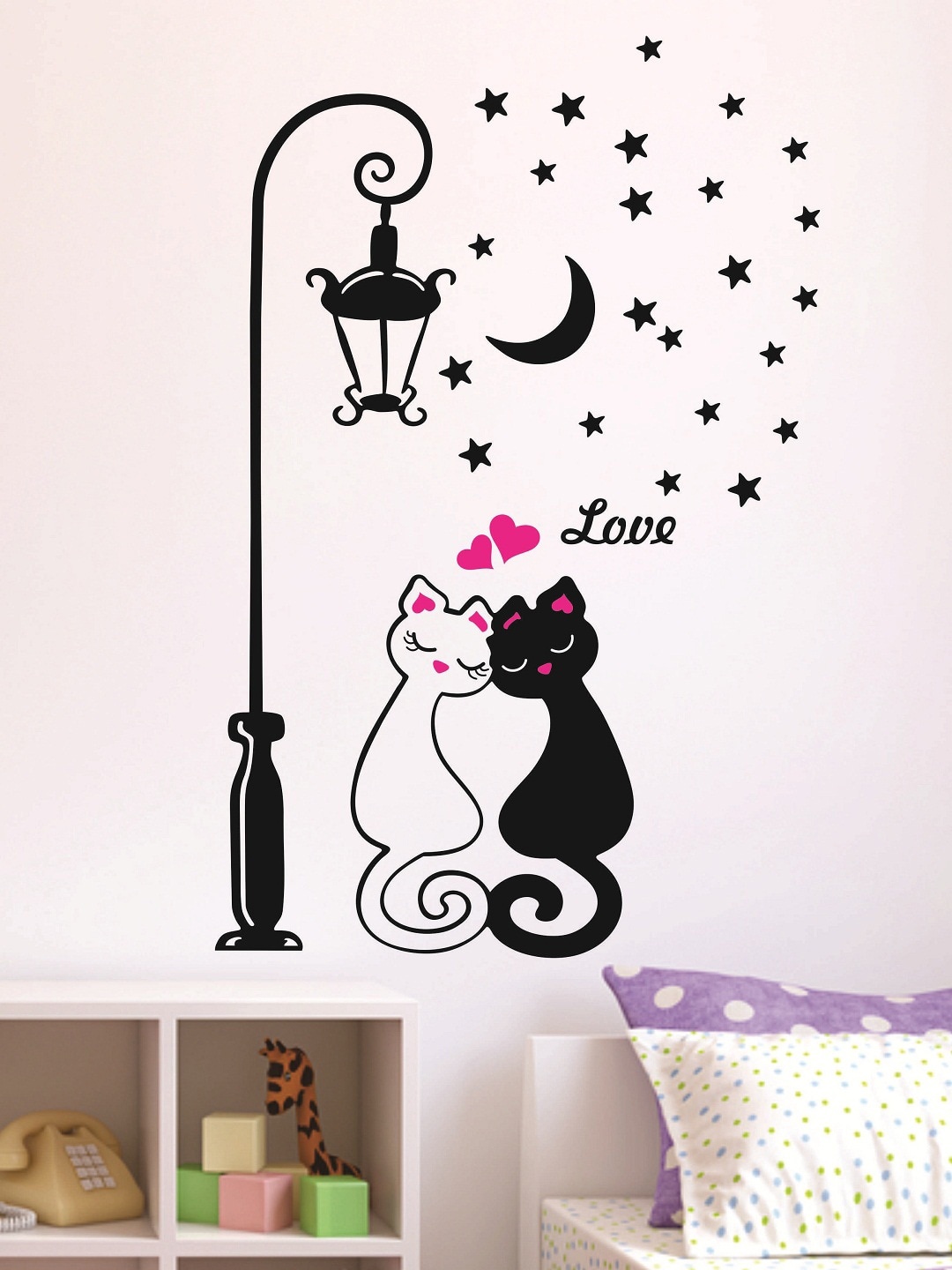 

WALLSTICK Black Large Vinyl Wall Sticker