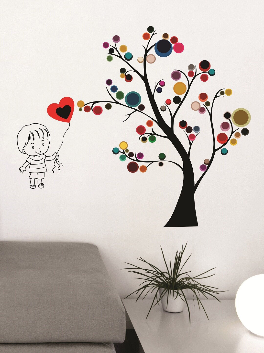 

WALLSTICK Black & Blue Large Vinyl Wall Sticker