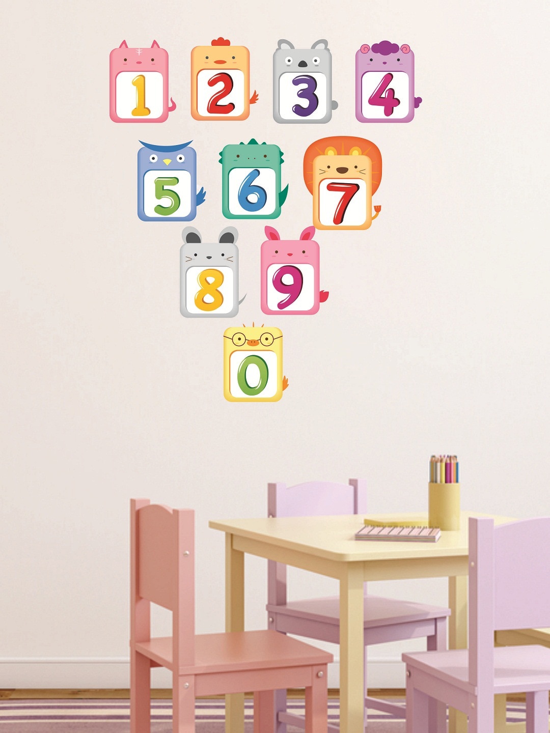 

WALLSTICK Multicolored Large Vinyl Wall Sticker, Multi