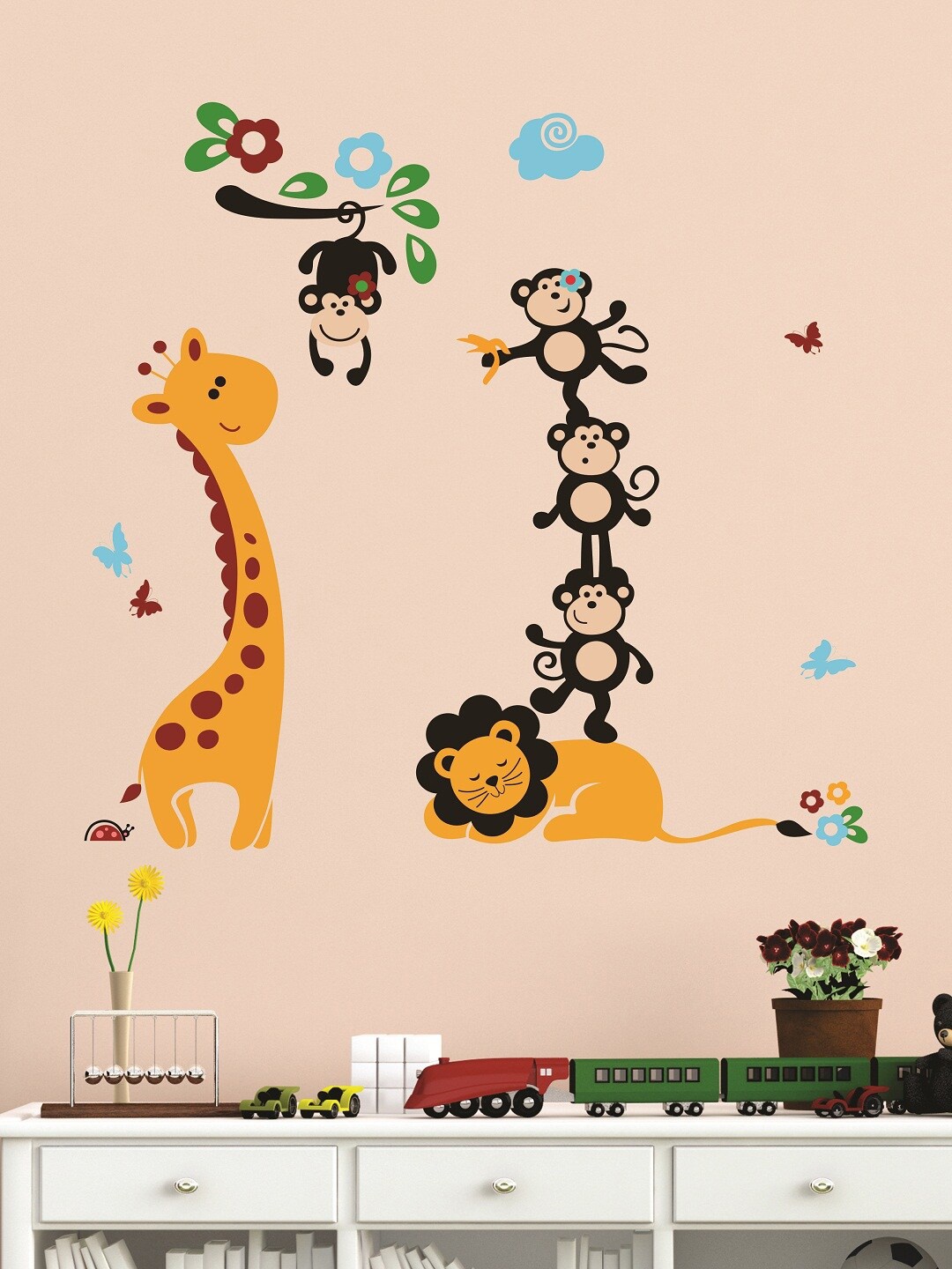 

WALLSTICK Yellow & Black Large Vinyl Wall Sticker