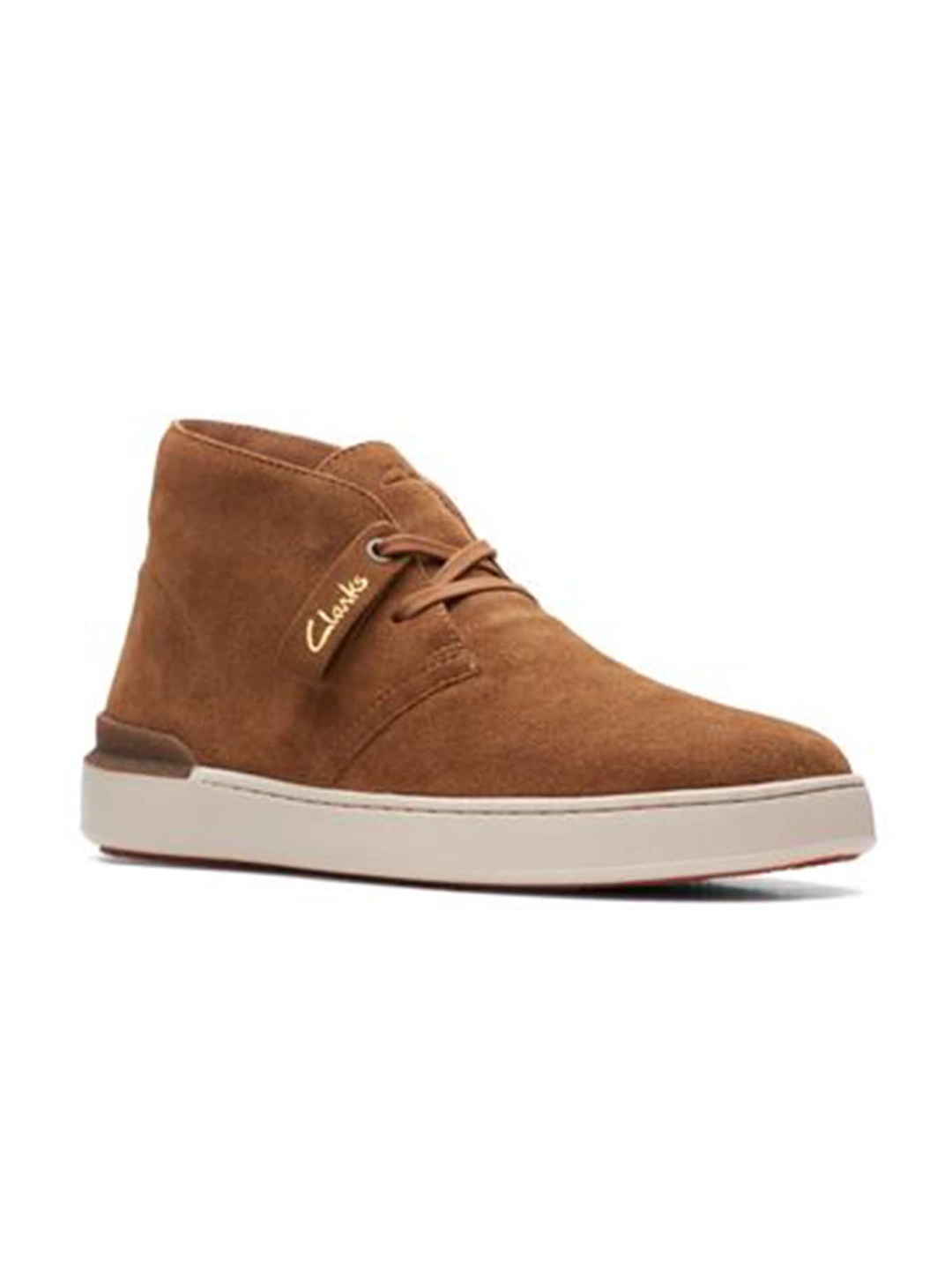 

Clarks Men Brown Suede Flat Boots
