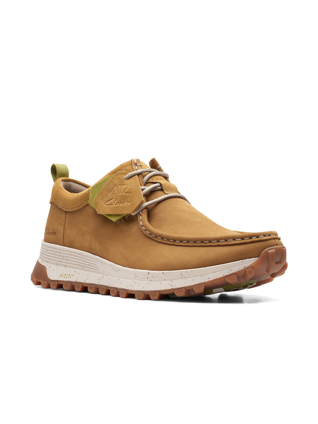 

Clarks Men Beige Nubuck Sneakers