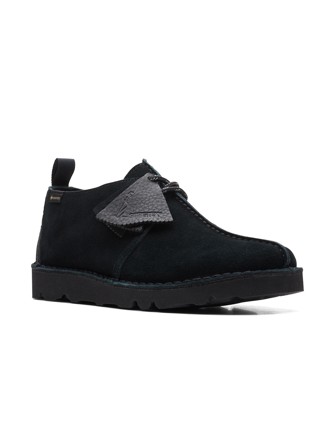 

Clarks Men Black Suede Flat Boots