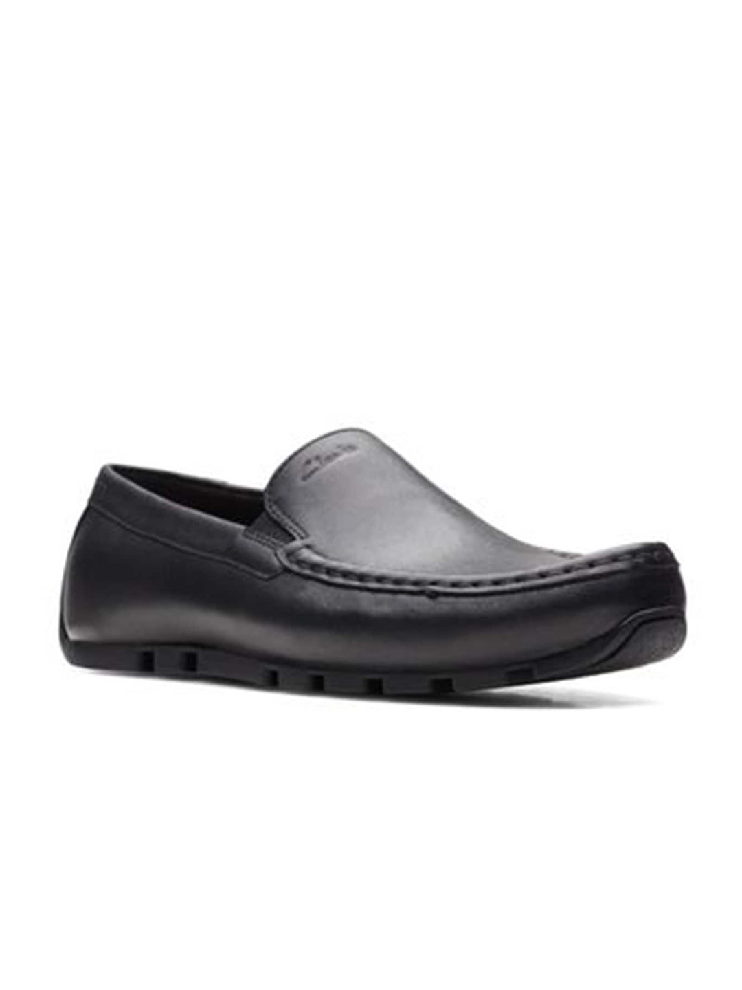 

Clarks Men Black Leather Loafers