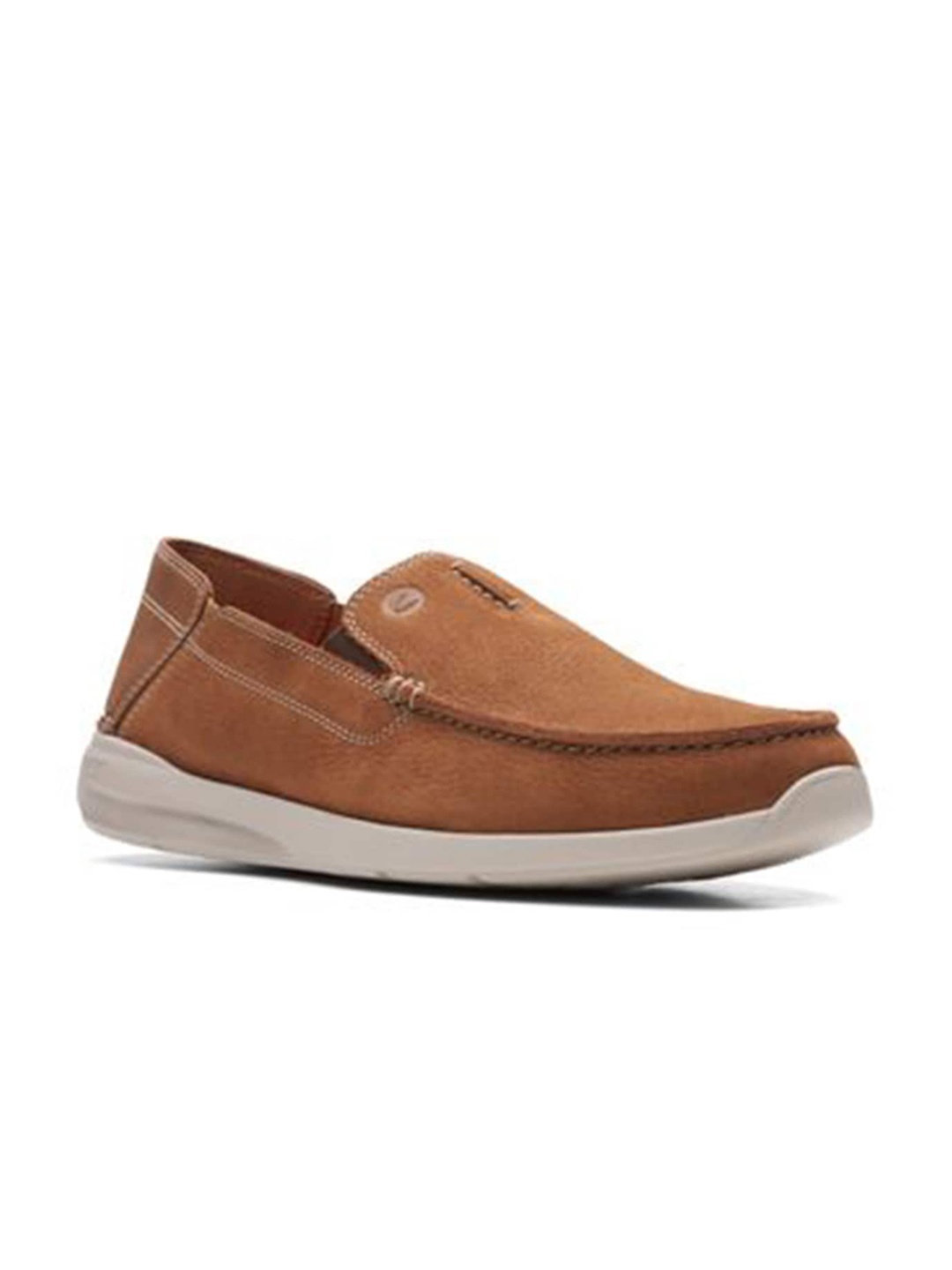 

Clarks Men Brown Nubuck Loafers