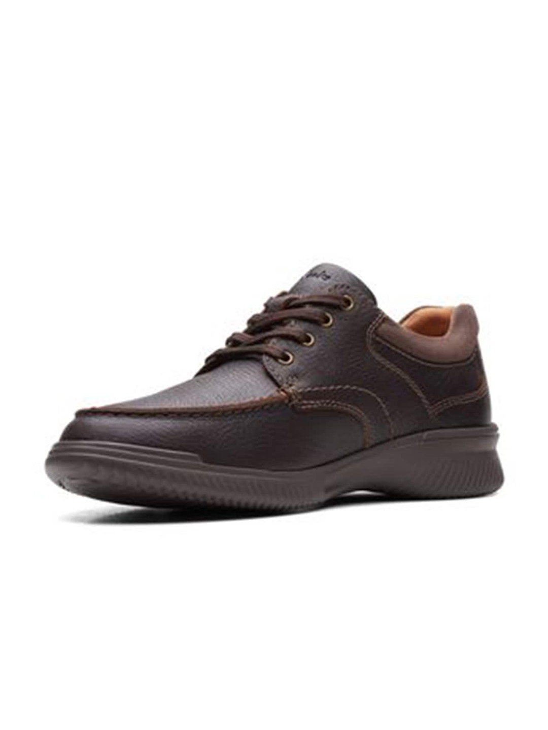 

Clarks Men Brown Leather Derbys