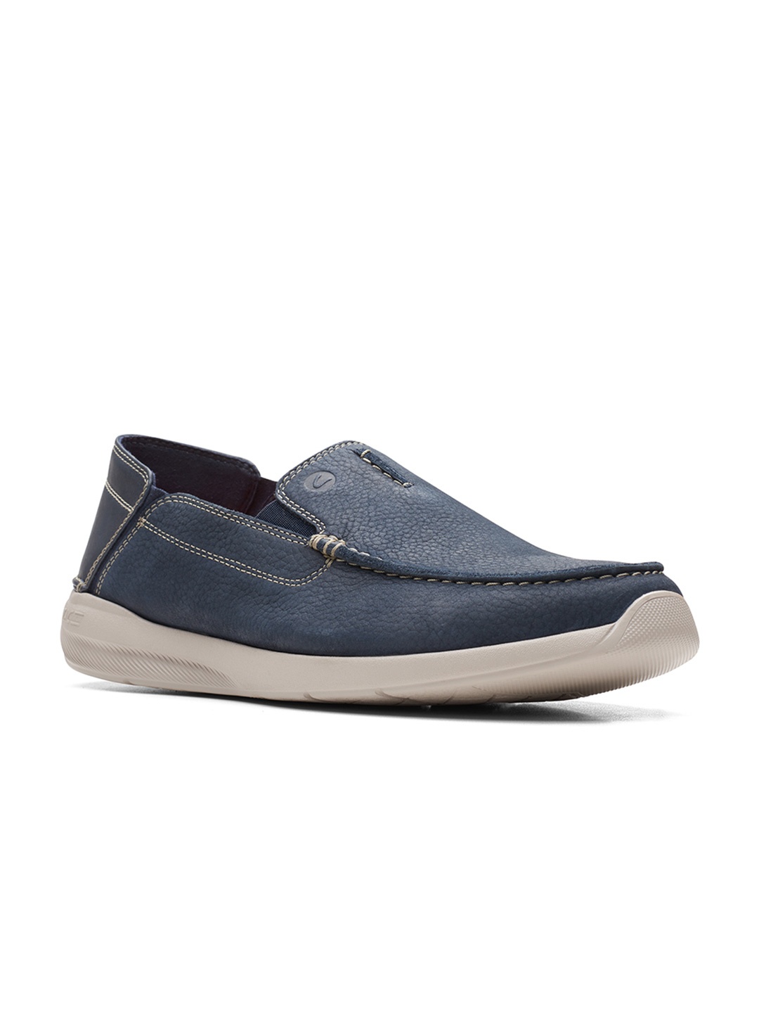 

Clarks Men Blue Textured Loafers