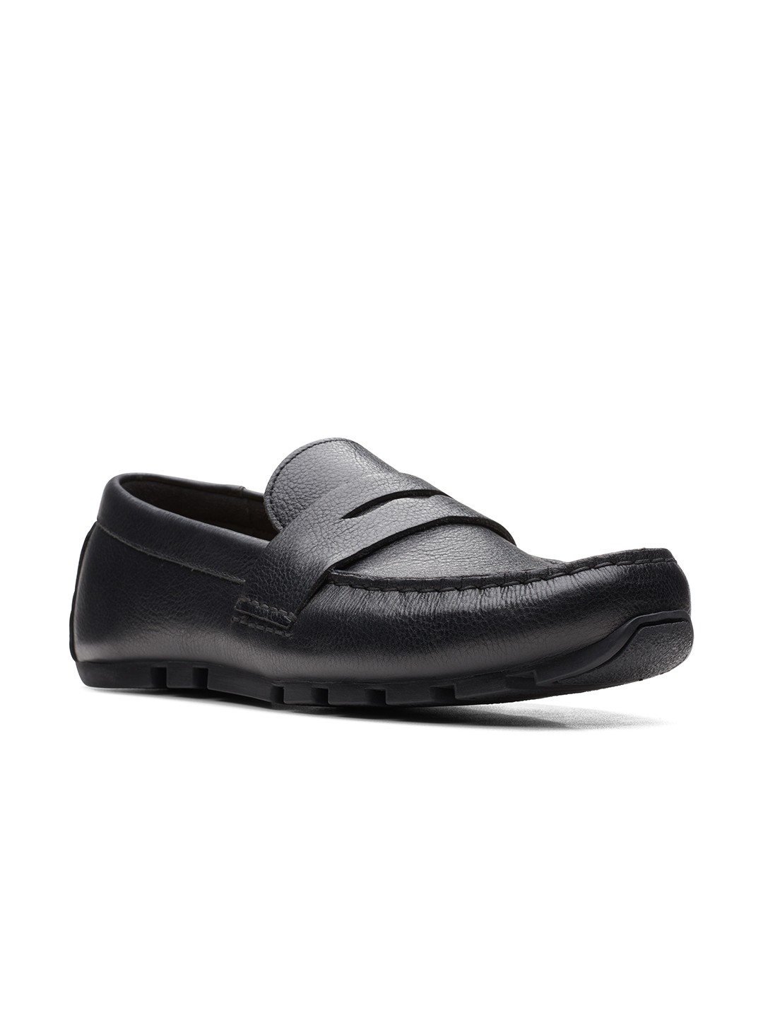 

Clarks Men Black Leather Loafers