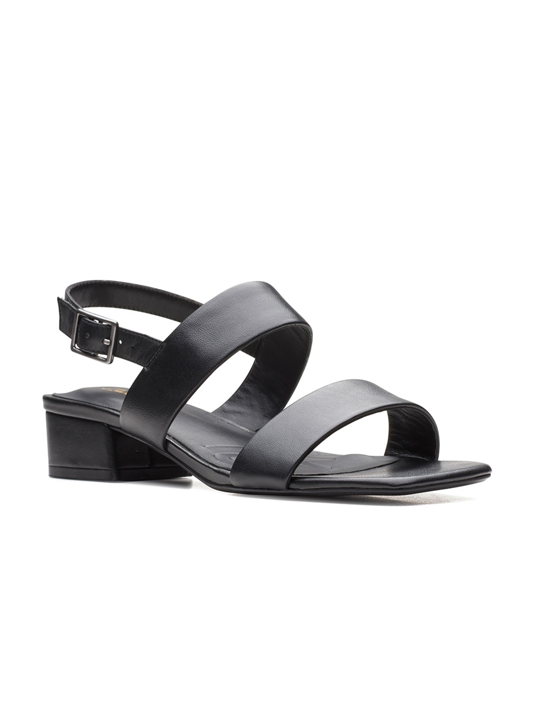 

Clarks Black Leather Block Heels