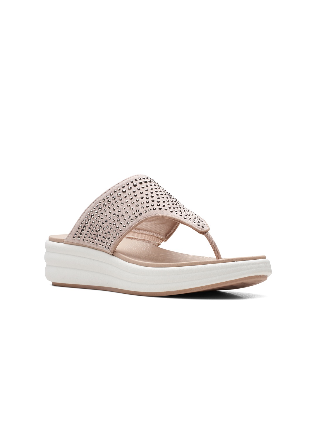 

Clarks Women Embellished Comfort Heels, Grey