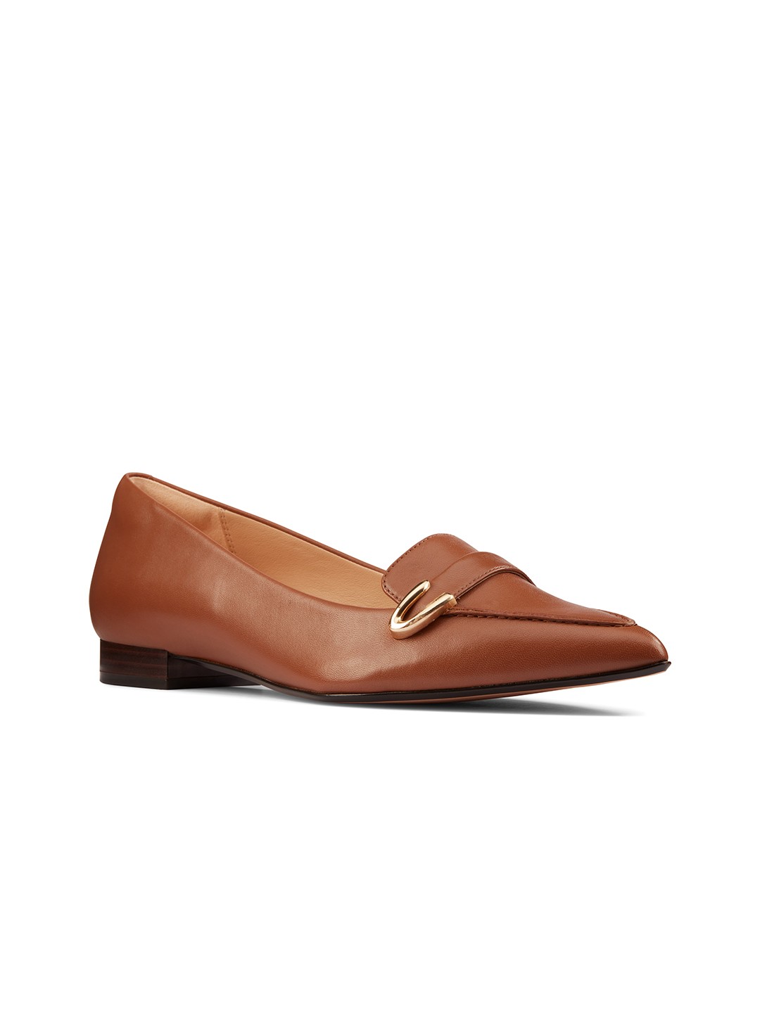 

Clarks Women Brown Leather Loafers