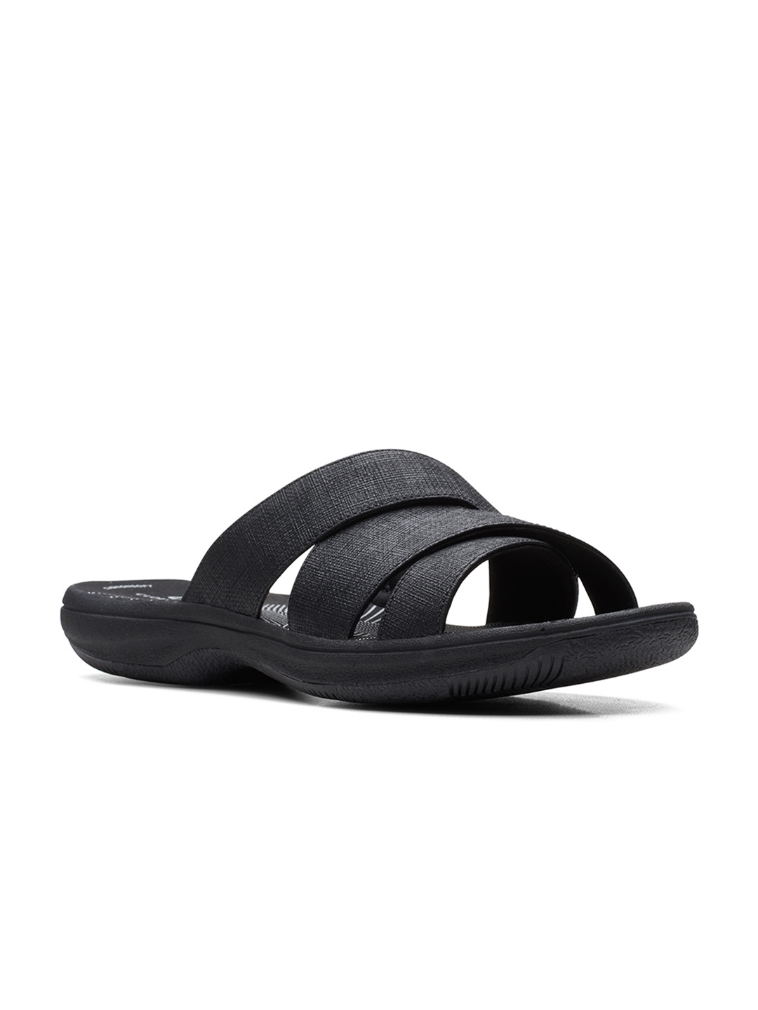 

Clarks Women Black Open Toe Flats