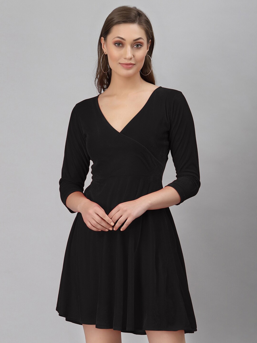 

Selvia Black Velvet Dress