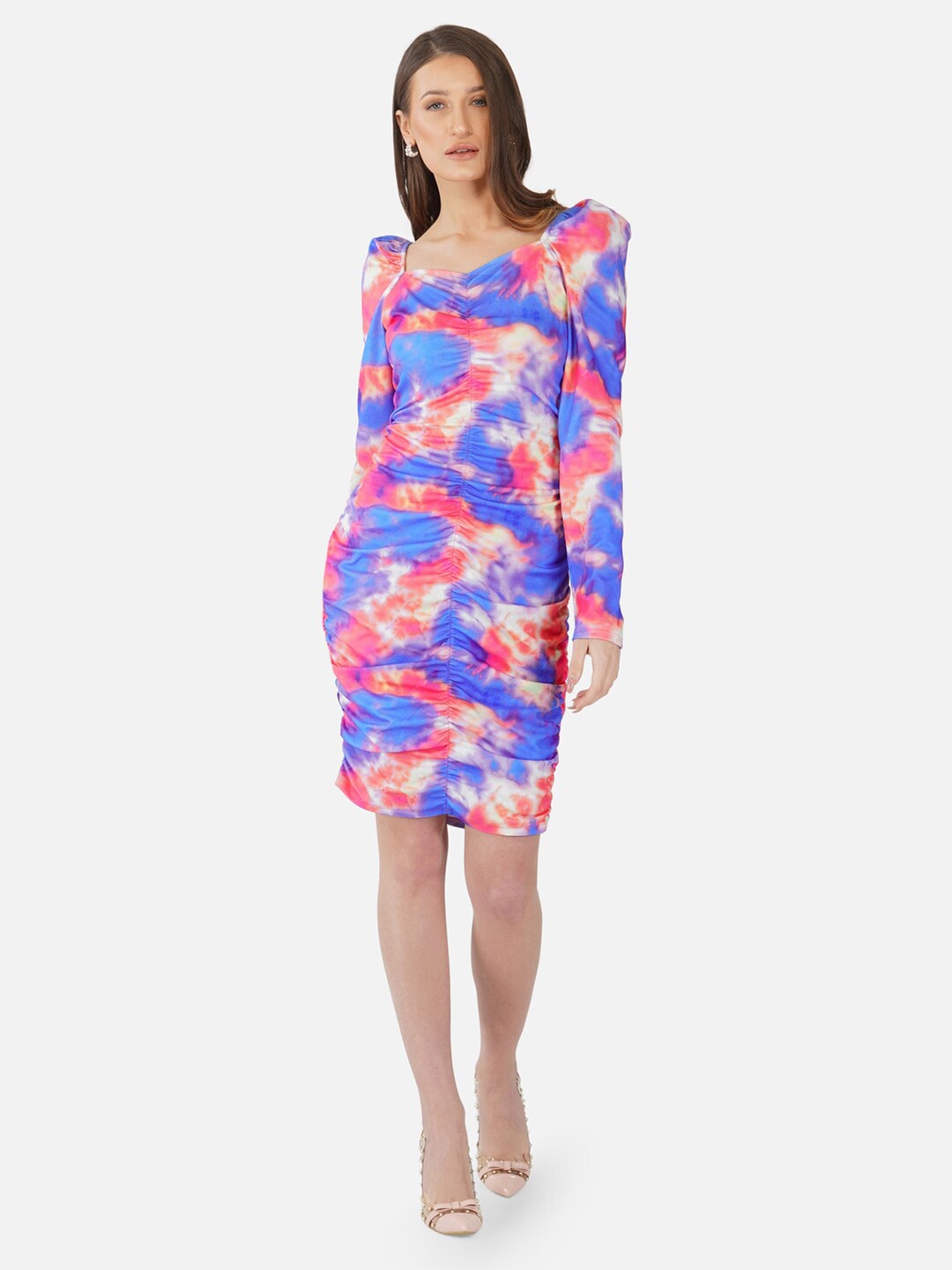 

Selvia Multicoloured Scuba Sheath Dress, Multi