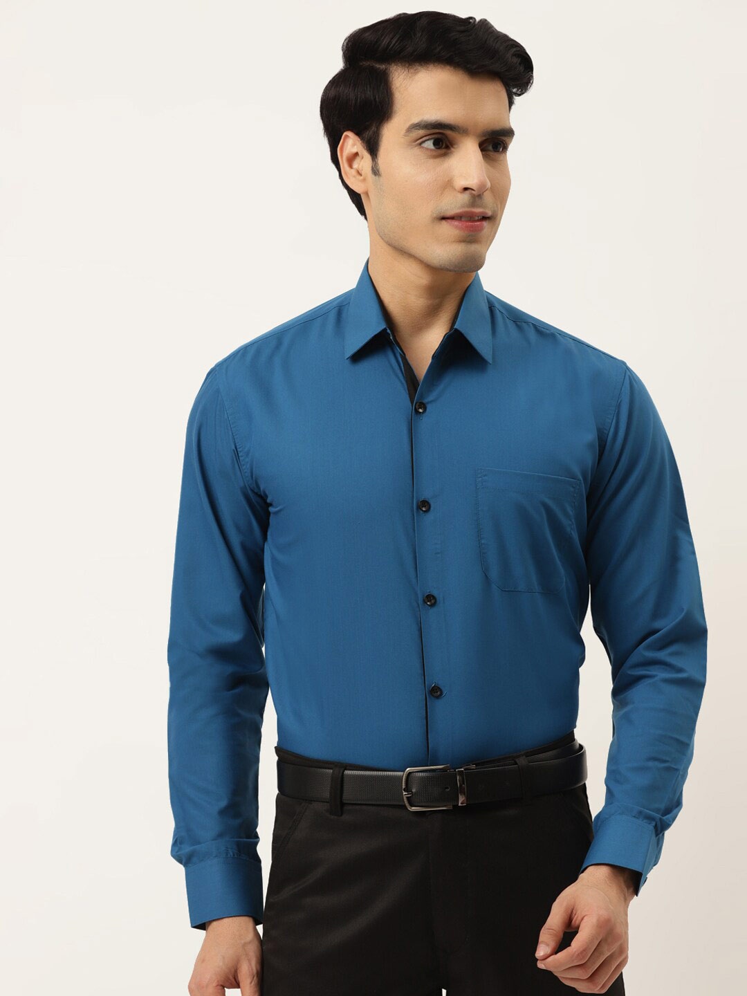 

JAINISH Men Green Classic Formal Shirt