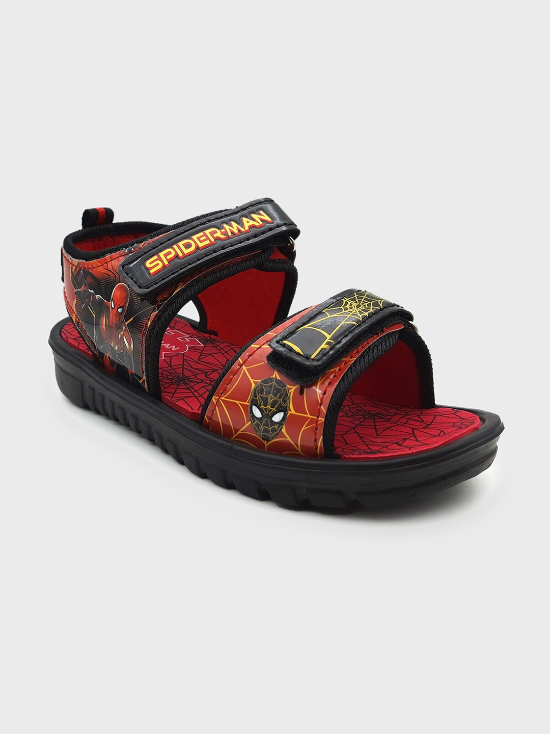 

Kids Ville Boys Black & Red Spider-Man Printed Sports Sandals