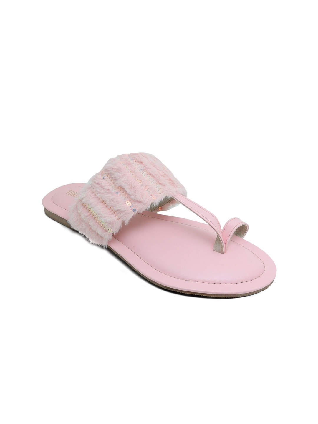 

Thread Stories Women Pink Embellished One Toe Flats