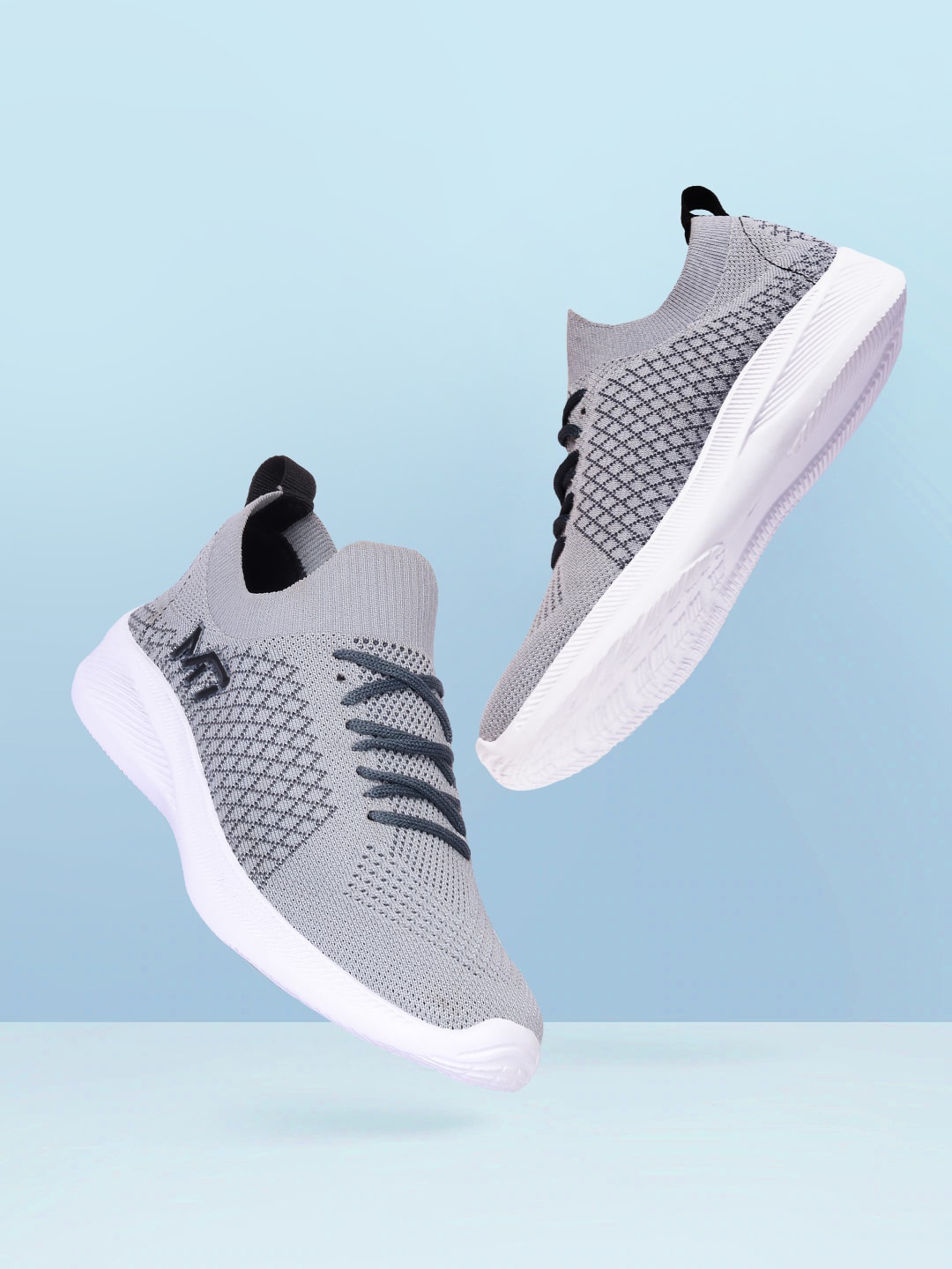 

M7 by Metronaut Men Grey Woven Design Sneakers
