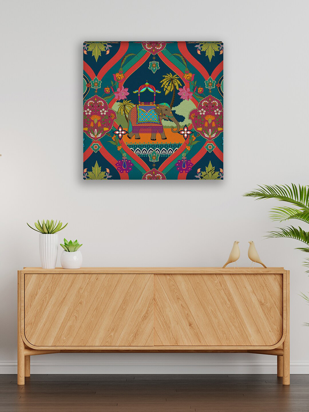 

India Circus by Krsnaa Mehta Multi-Coloured Printed Wall Art
