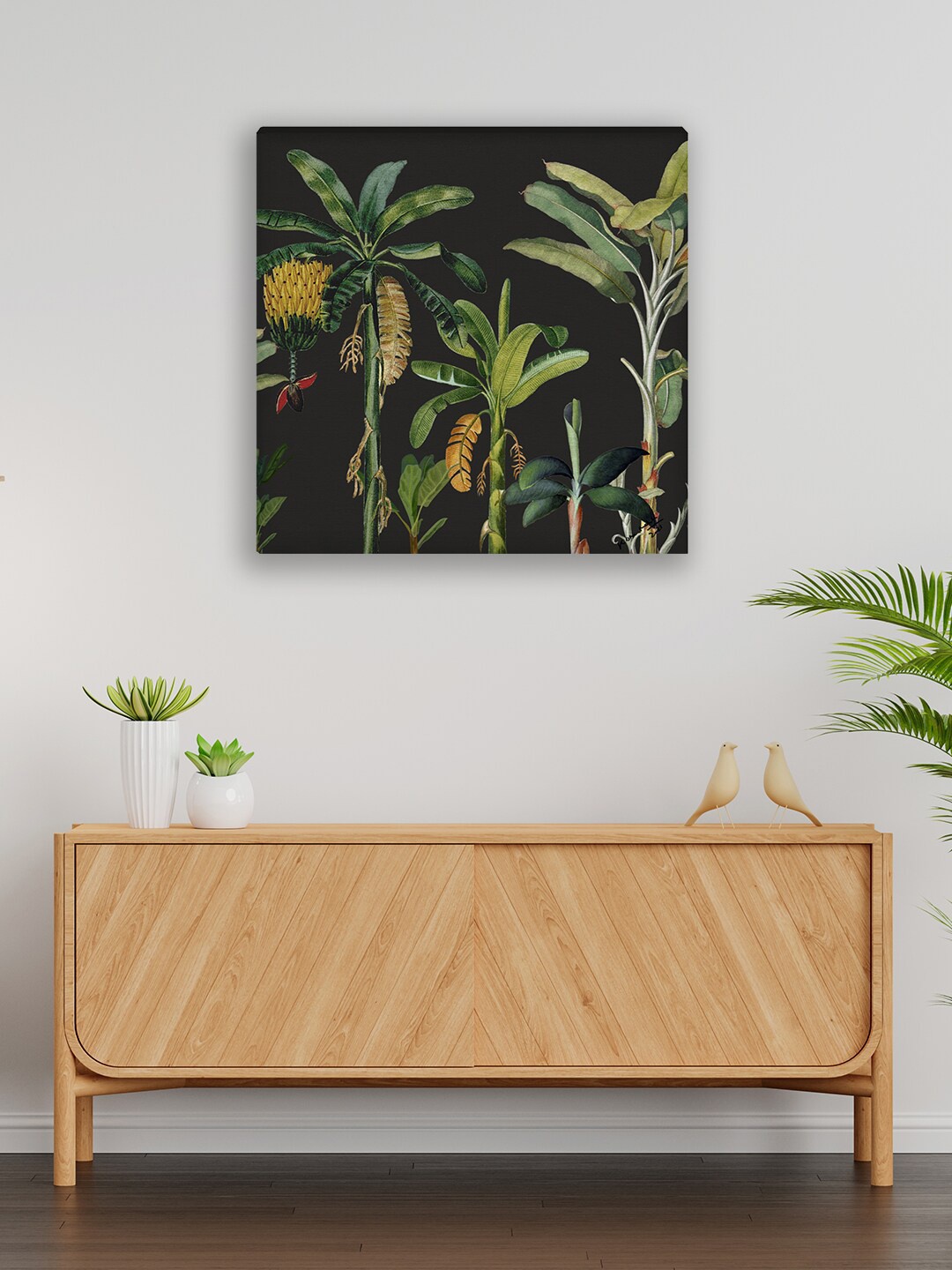 

India Circus by Krsnaa Mehta Black & Green Painting Canvas Wall Art